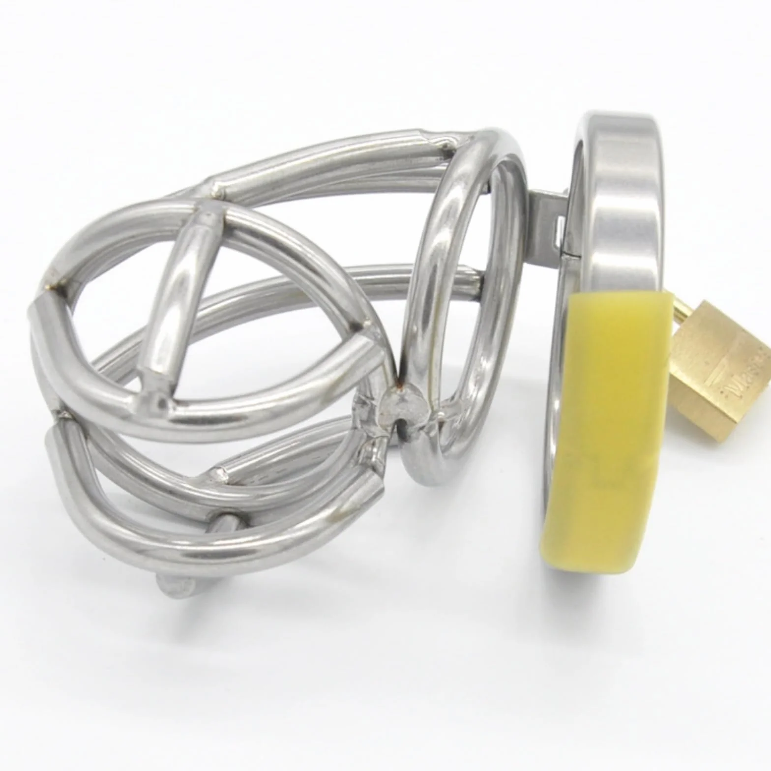 Hdynasty Uomini Metallo Acciaio Inox Scavato Traspirante Bondage Accessori Sportivi 38mm 43mm 48mm 52mm