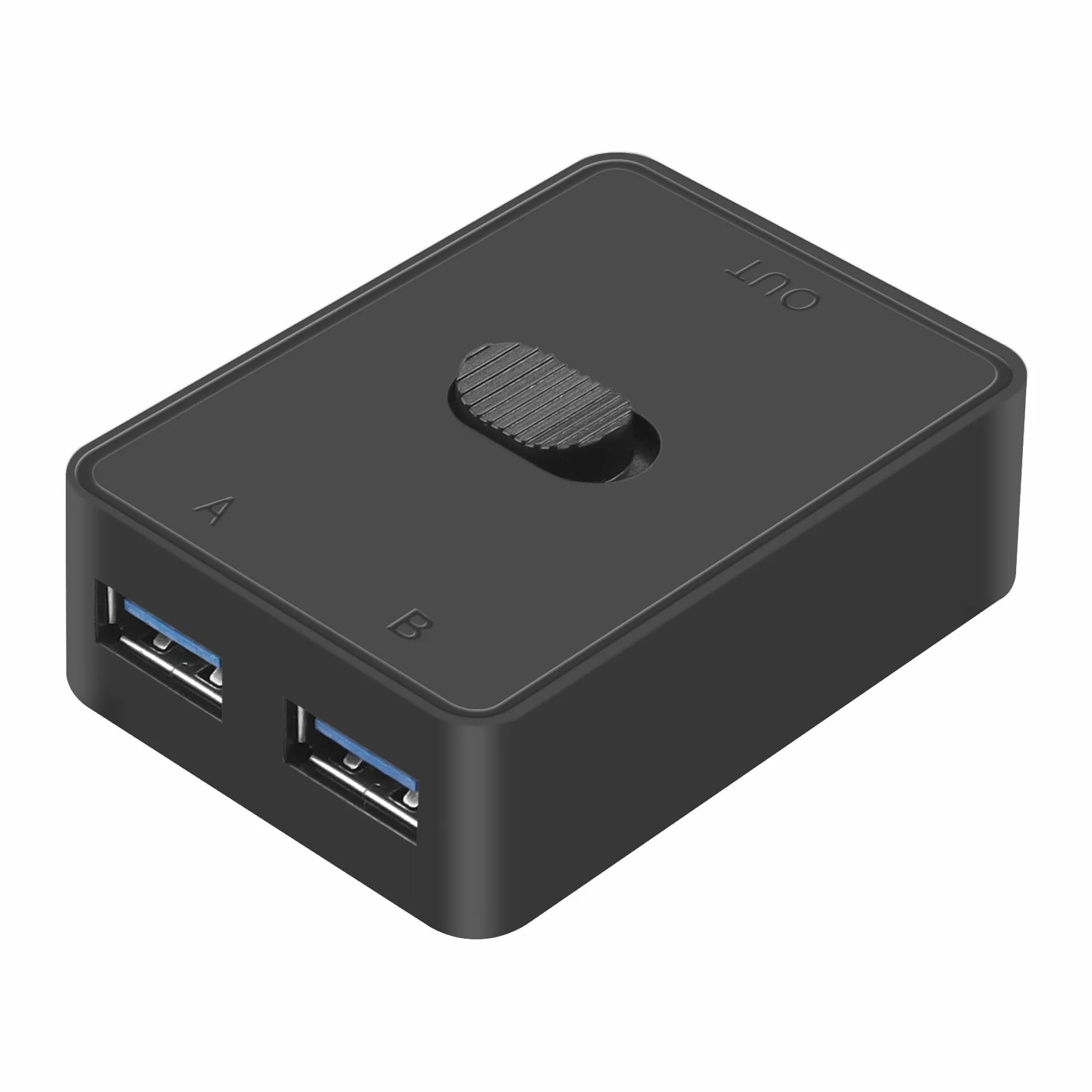 CERRXIAN Interruttore USB 3.0, Adattatore Switch KVM, Condivisione Bidirezionale 2 in 1 Uscita/1 in 2 Uscite, 2 Computer Condividono
