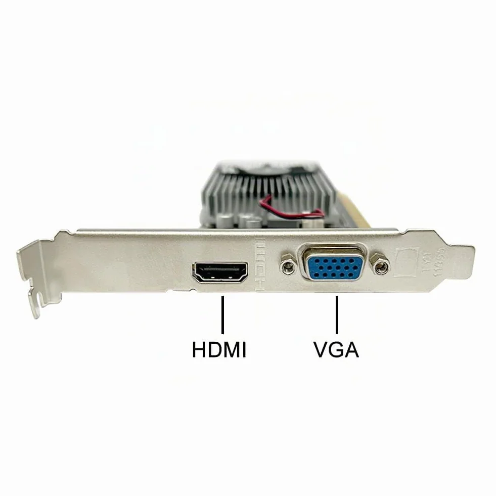 QTHREE Geforce GT 210 1G D3 64-bit Scheda Video, 1x HDMI, 1x VGA, Low Profile Scheda grafica, PCI Express x16, DirectX 11