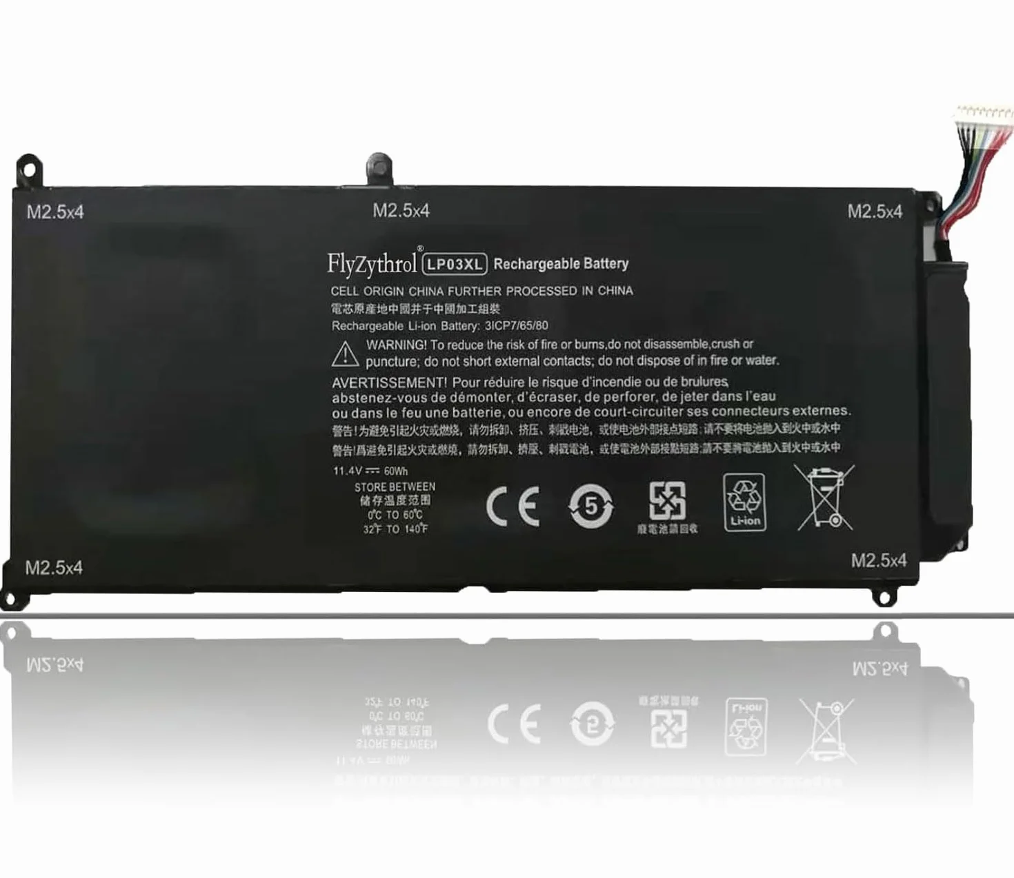 60Wh LP03XL Batteria Compatibile con HP Envy 15-AE 15T-AE000 TPN-C122 15-ae100 TPN-C124 Envy M6-P M6-P113DX 807211-241 805094-005 TPN-C121 HSTNN-DB6X 804072-241 807211-121 807211-221