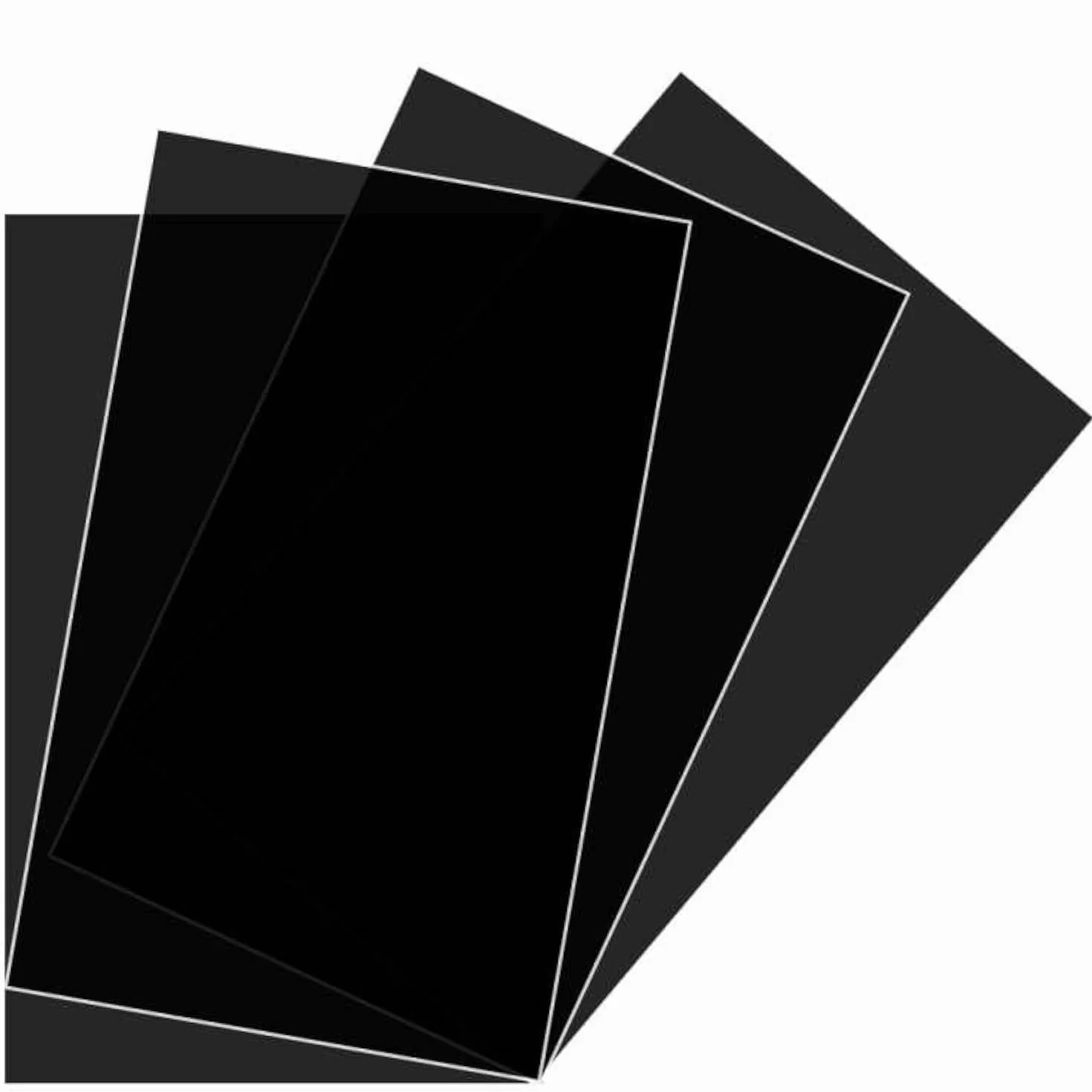 Adesivi oscuranti della luce, 21 x 29 cm, pellicola adesiva per blocco della luce, filtro per elettronica, sveglia, monitor, luce LED, pannelli LCD, 4 pezzi