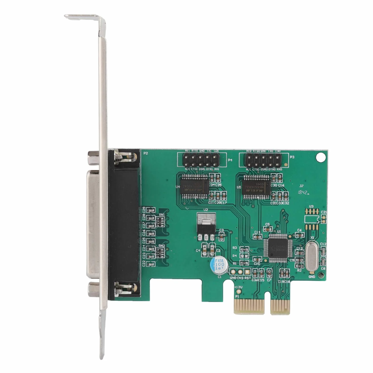 PCI E A 2 1 Scheda Porta Parallela per DOS LPT XP 2000 Scheda Seriale Porta LPT PCIE, Server della Riser per Desktop PCI Express, Schede Parallele