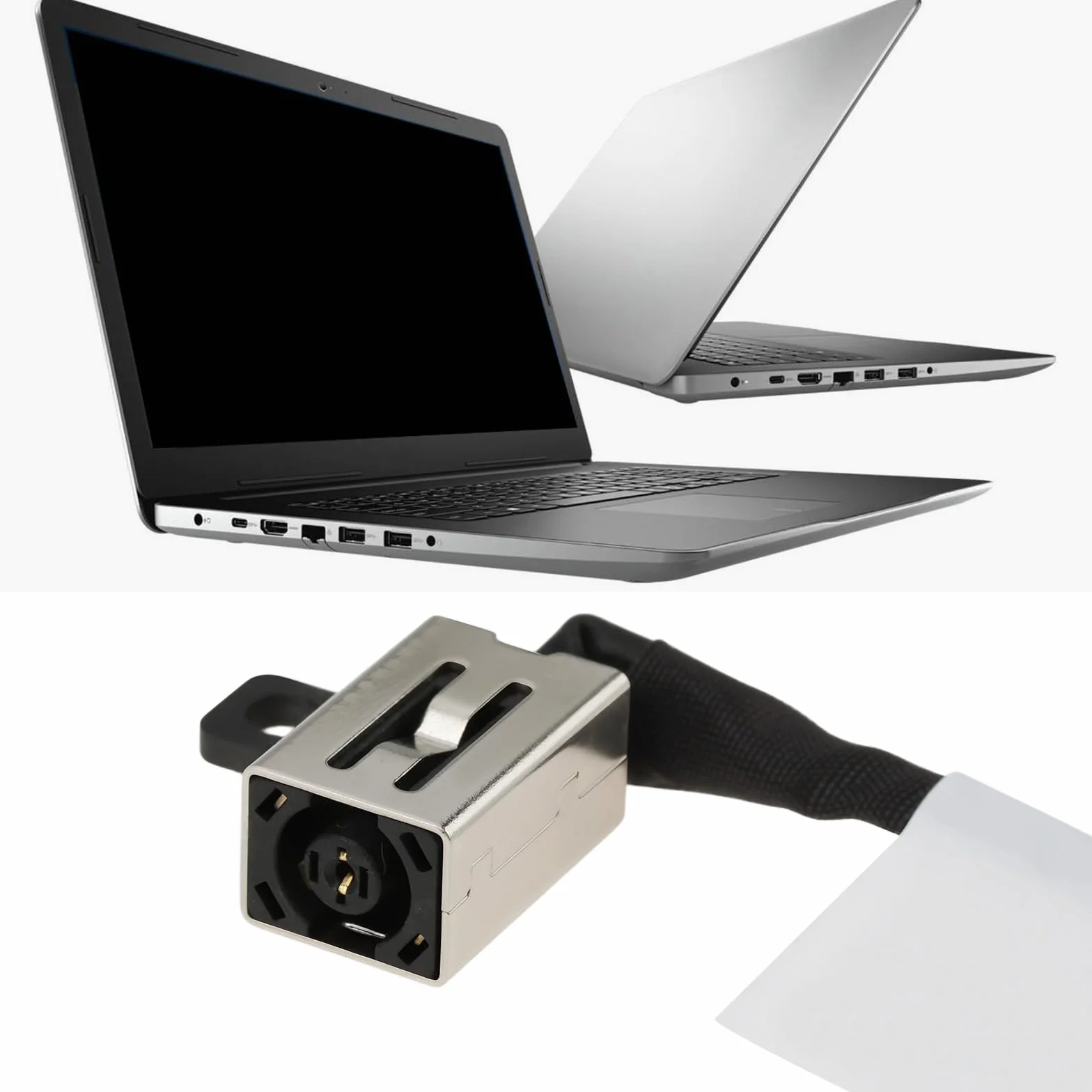 Connettore Di Ricarica Per Jack Di Alimentazione CC Compatibile Con Dell Inspiron 17 3793 4,5 Mm X 3,0 Mm