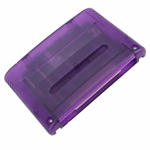 Cartuccia di Gioco SFC - 8GB - 3000 in 1 - Scheda di Gioco Multifunzionale con Backup Automatico (Viola)