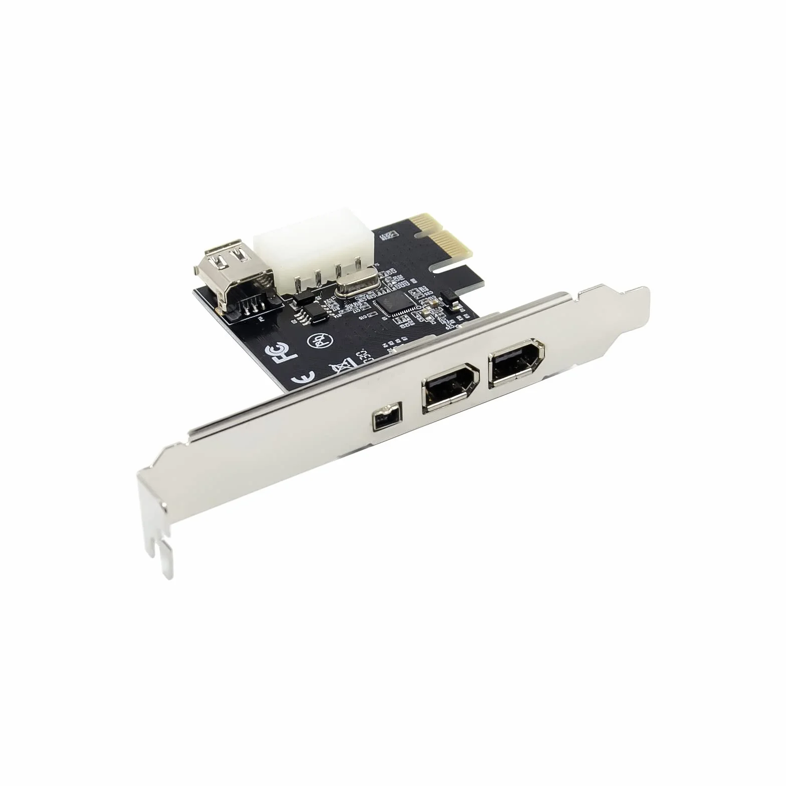 4 porte Firewire 4pin 9pin scheda di espansione PCI Express 1394B 1394A VIA VT6315 chipset adattatore PCI-E 1X a 1394 scheda audio
