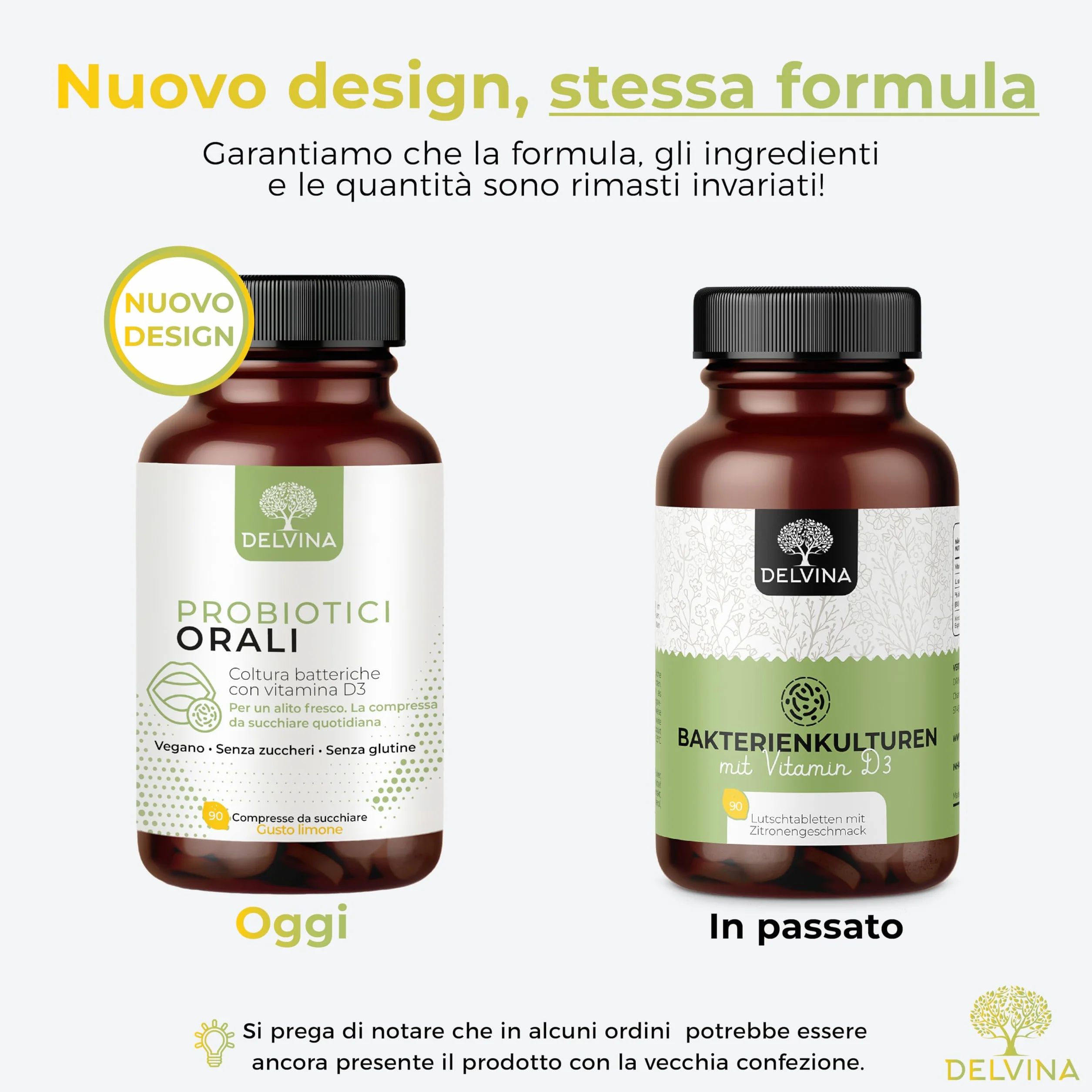 Pastiglie Vegane per l'Igiene Orale 90 Pezzi con Vitamina D3 e Limone contro l'Alitosi