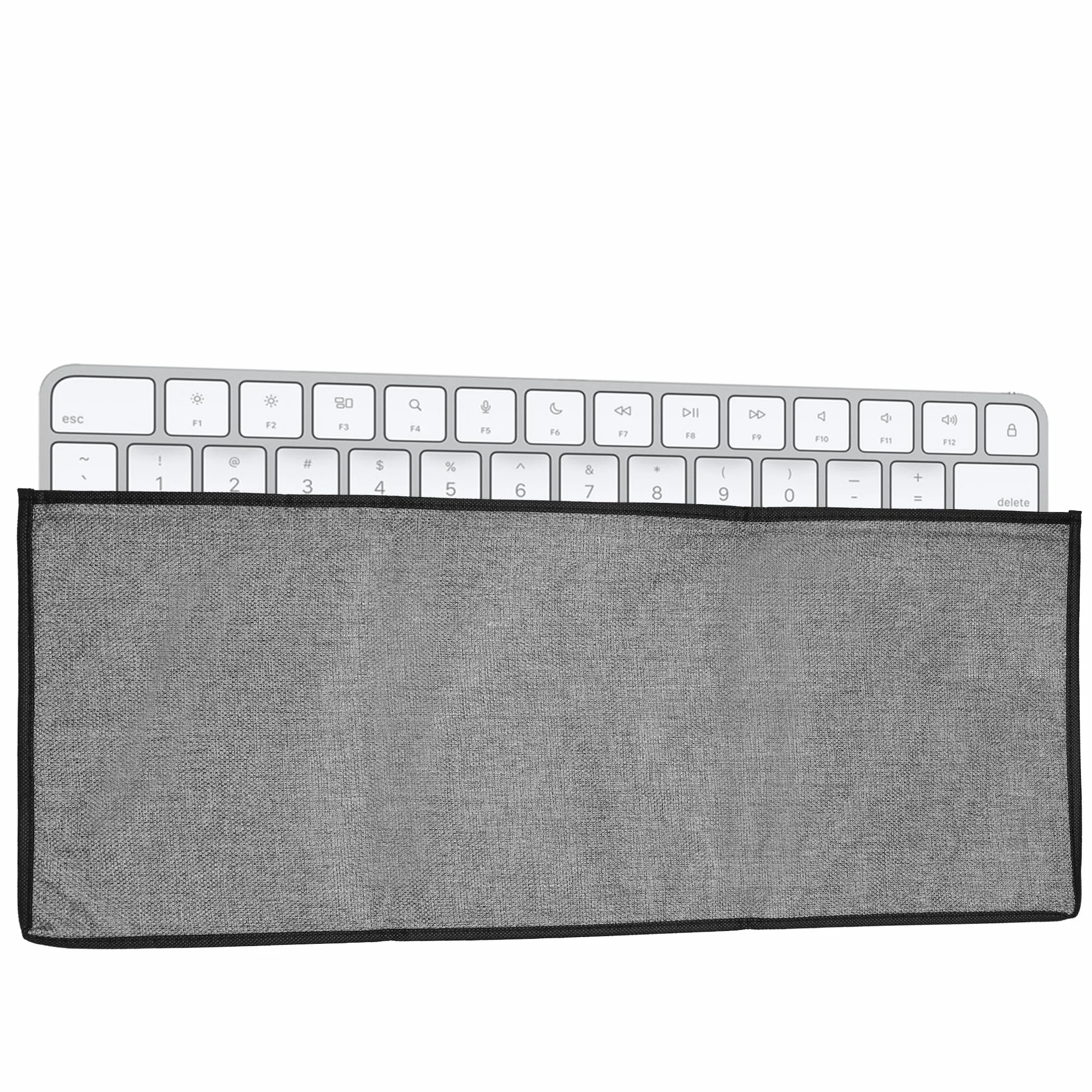 kwmobile Copritastiera Compatibile con Apple Magic Keyboard Custodia per Tastiera – Copertura Antipolvere con Cerniera – Grigio Scuro
