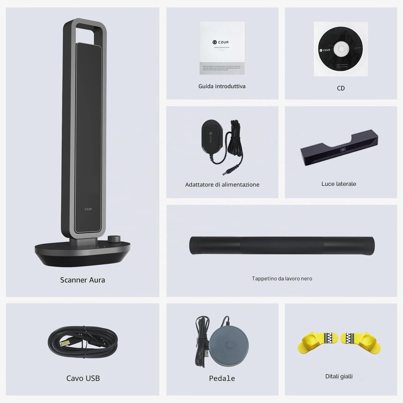 CZUR Aura Pro Scanner Portatile per Libri A3 OCR MacOS Windows