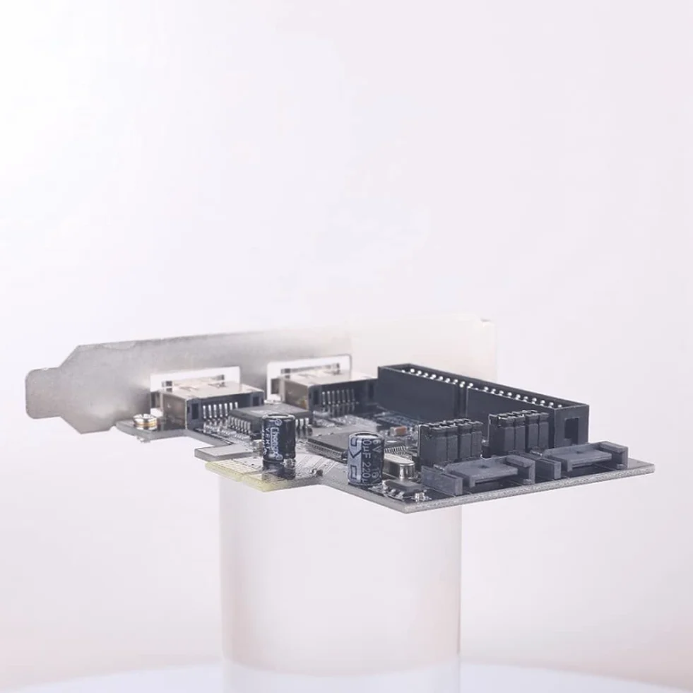 Aliaga 1 PCS SATA IDE PCI e Adapter Card PCI e A SATA 2.0 + IDE ESATA X2 Combo Adapter Controller Card