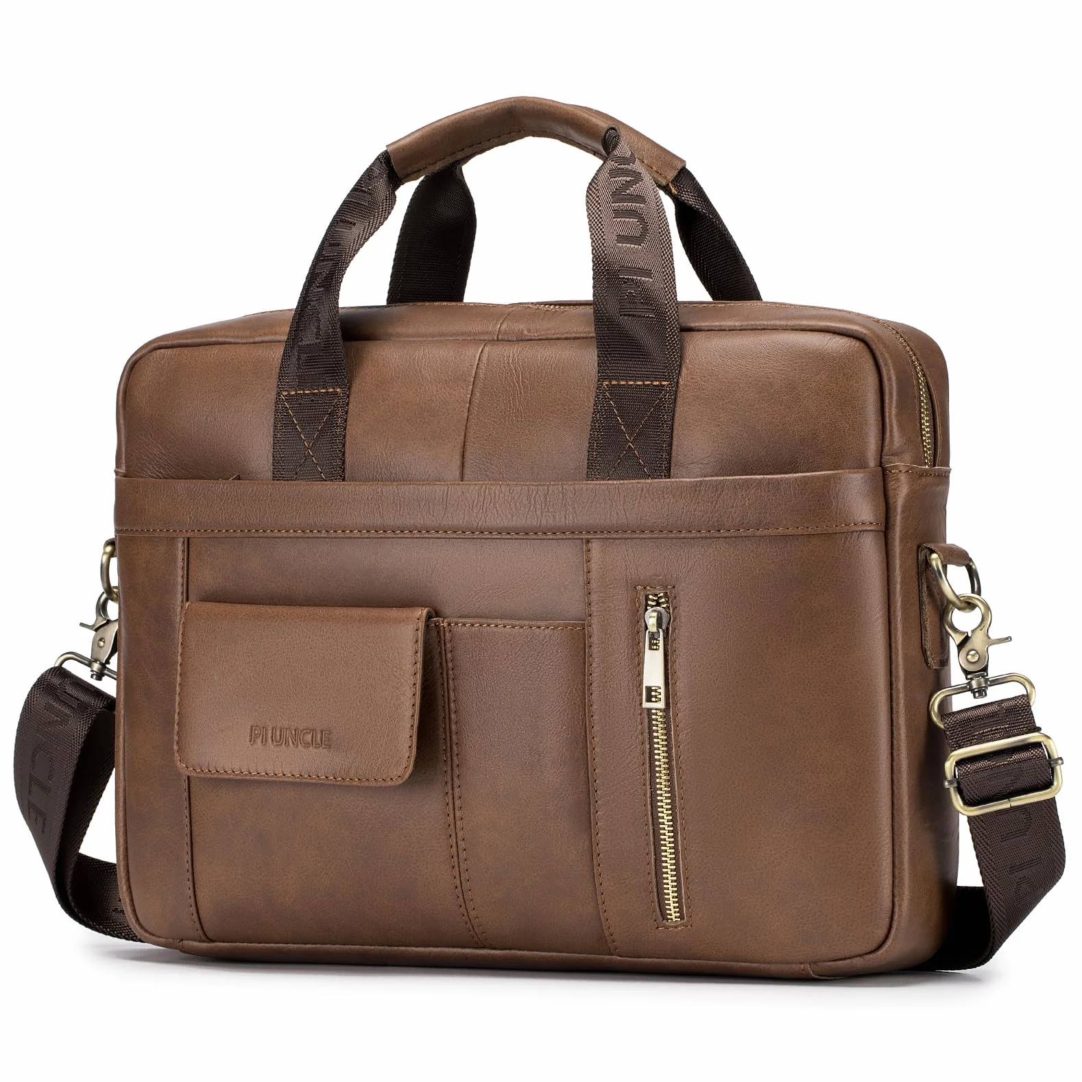 SPAHER Borsa Porta PC 15,6 Pollici Portatile Notebook Borsa 24 Ore Vera Pelle Ventiquattrore Valigetta Uomo Borsa Cartella Portadocumenti da Ufficio Lavoro per Uomo