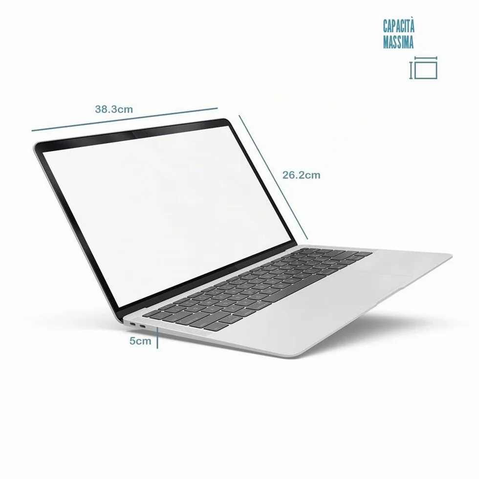 NGS GINGER - Valigetta per computer portatile fino a 15,6", valigia con scomparti e tasca esterna