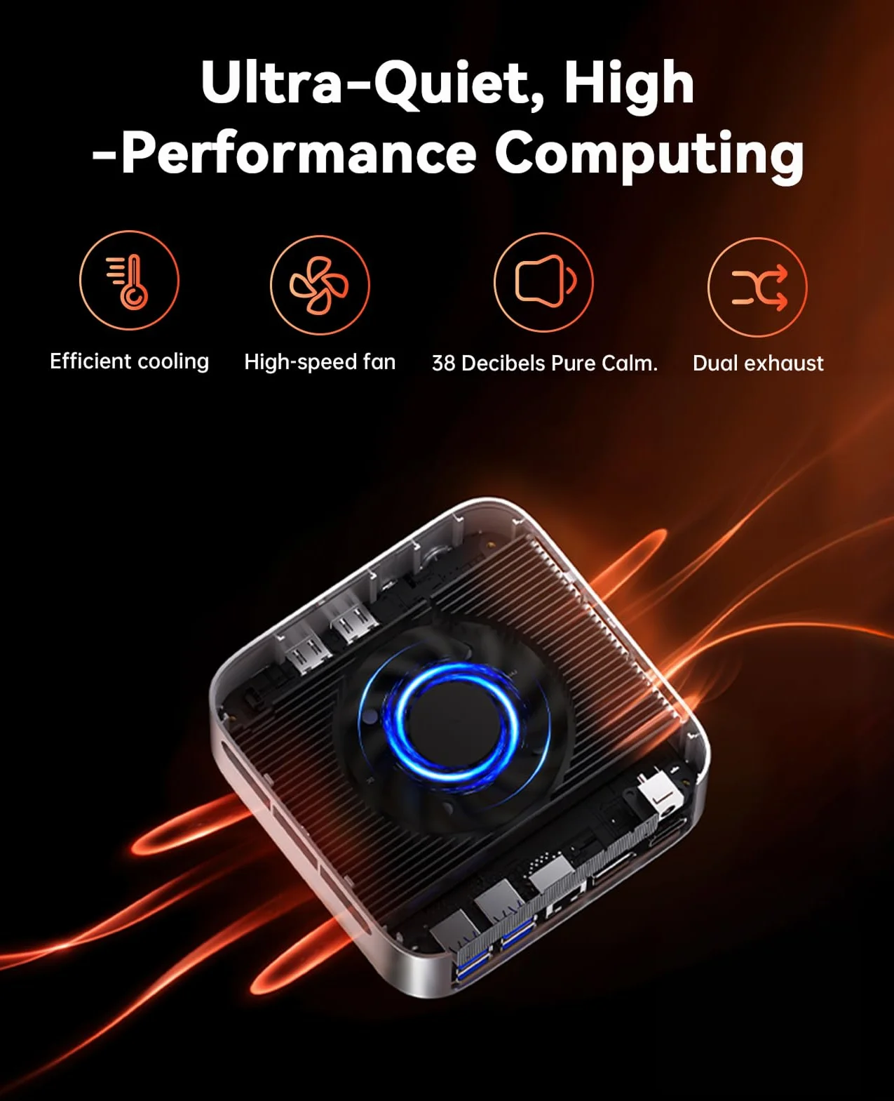 ACEMAGIC M1 Mini PC AMD Ryzen 7 7735HS 16GB LPDDR5 512GB M.2 SSD AMD Radeon Graphics WiFi 6 BT5.2 W-11 Pro