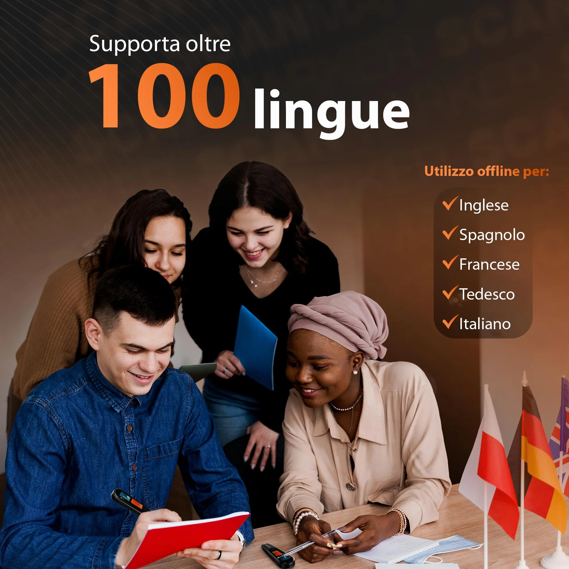 Scanmarker Pal Penna di traduzione e lettura per studenti lingue dislessia difficoltà apprendimento traduttore 100 lingue