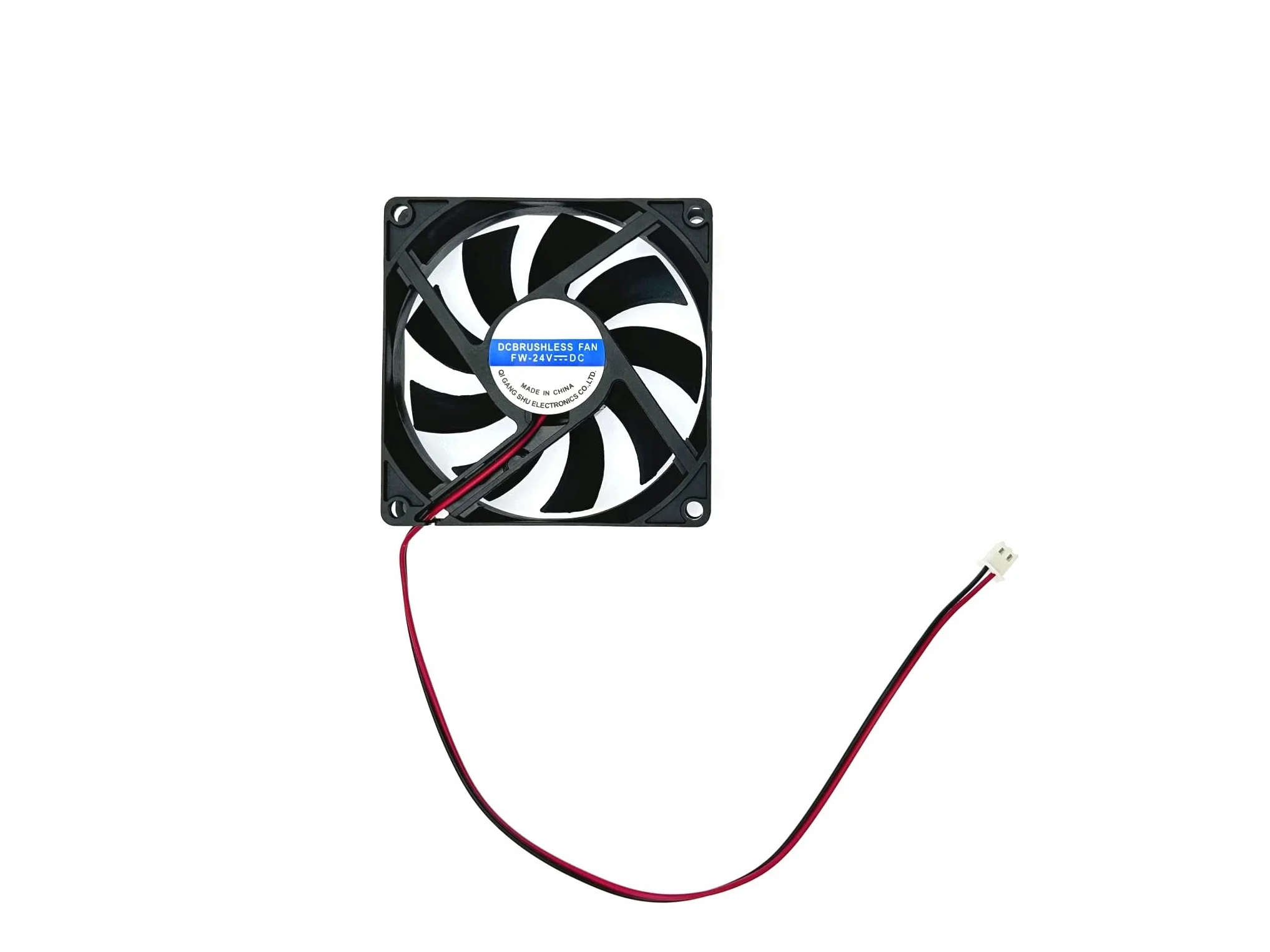 JZK 4 pezzi 80x80x15 mm 2 pin DC 24 V mini ventola di raffreddamento silenziosa con fili, 8015 piccola ventola di raffreddamento 80 mm, 8cm 24 V ventola DC brushless, ventola per stampante 3D