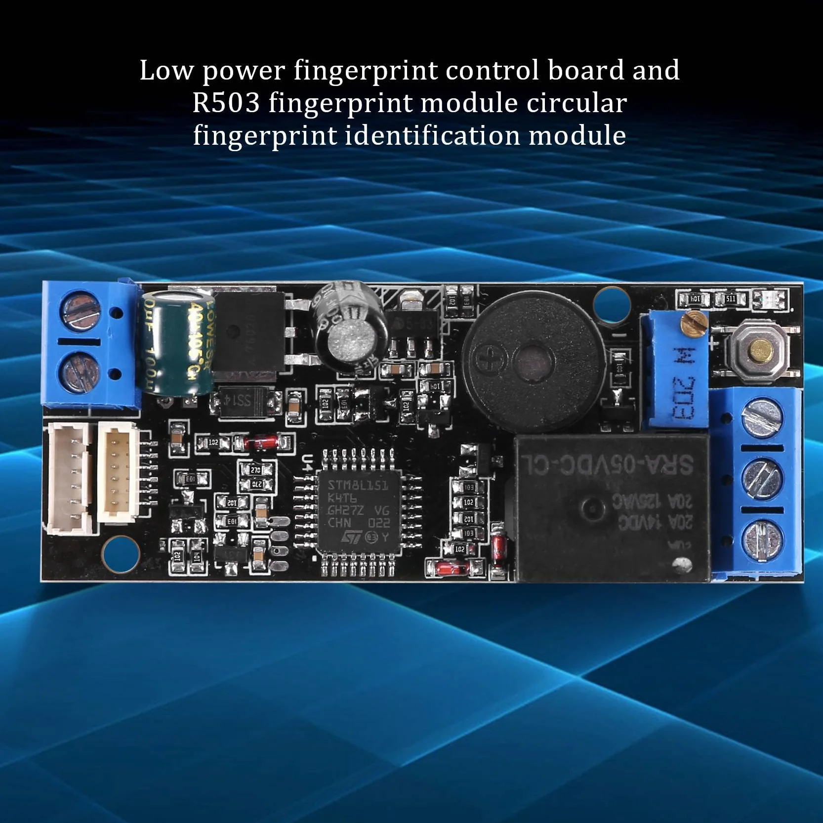 K202 DC12V Scheda di Controllo Impronte Digitali + R503 Modulo di Impronte Digitali Modulo di Riconoscimento Di Impronte Digitali Rotonde