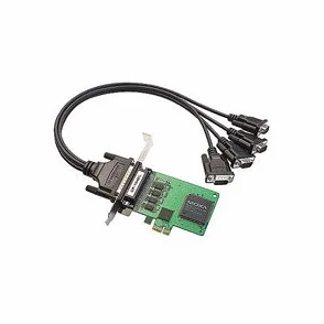Moxa CP-114EL-DB9M - Scheda PCIe a 4 porte, con cavo DB-9M, RS-232/422/485, basso profilo