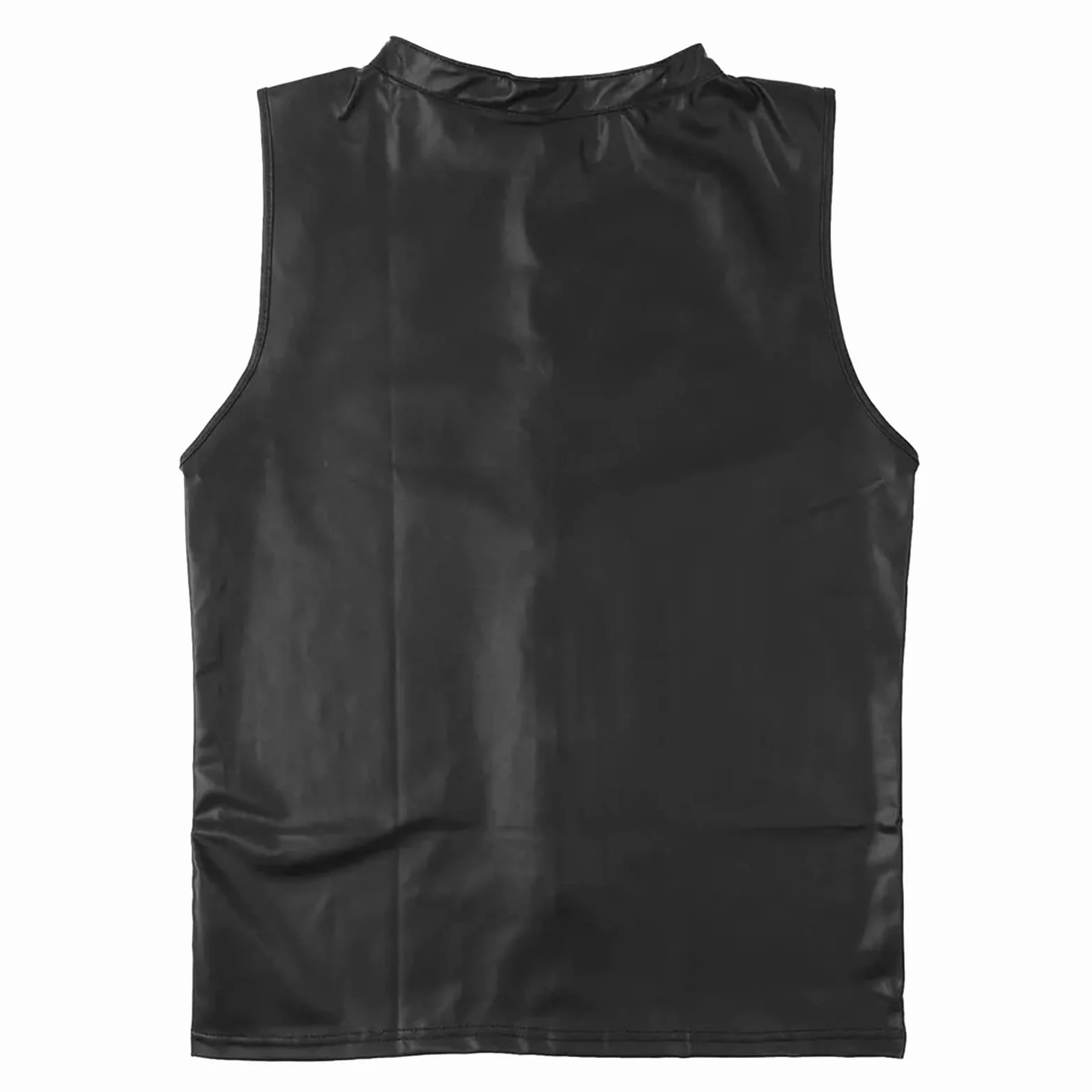 Biancheria intima sexy da uomo in lattice slim fit senza maniche