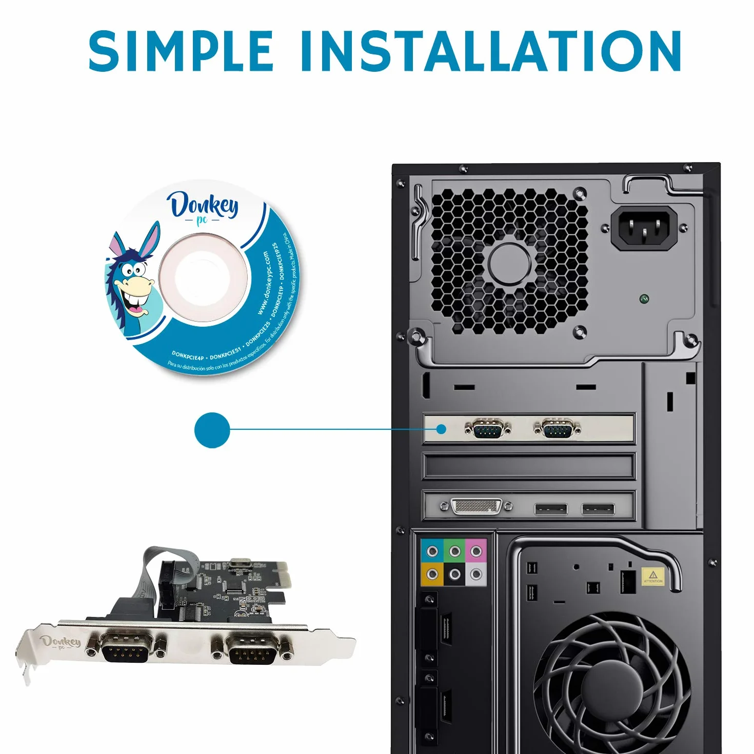Scheda 2 porte seriali RS232 su PCI Express. Scheda di porta seriale PCI-Express scheda adattatore di estensione 2 porta seriale. Scheda controller di espansione.