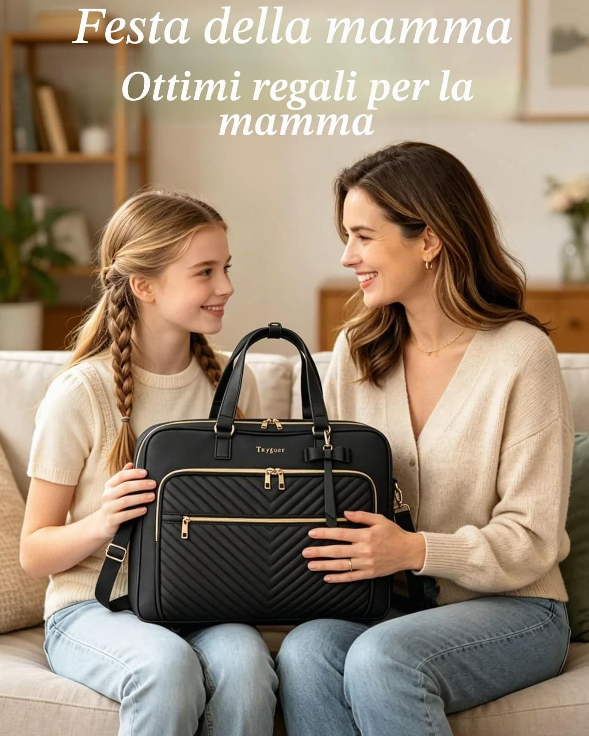 Taygeer Borsa Donna Porta PC 17.3 Pollici, Capiente Borsa Lavoro Donna con Porta USB, Borse Insegnante Impermeabile Borse a Tracolla per PC Elegante Messenger Bag per Ufficio, Università, Scuola, Nero | Valigetta impermeabile 3 in 1, grande capacità, con