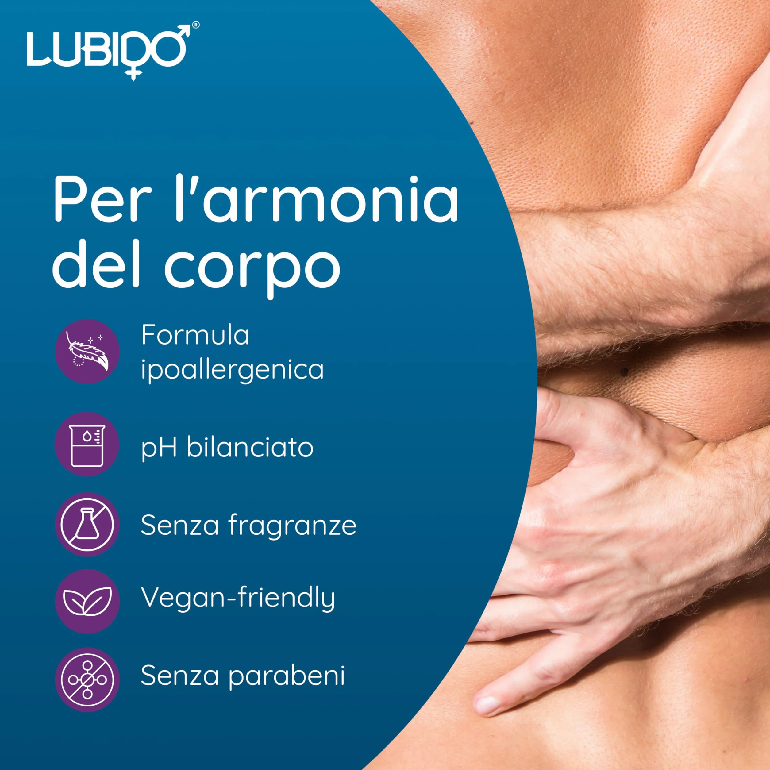 Lubido Gel lubrificante ibrido cremoso idratante senza parabeni 250 ml