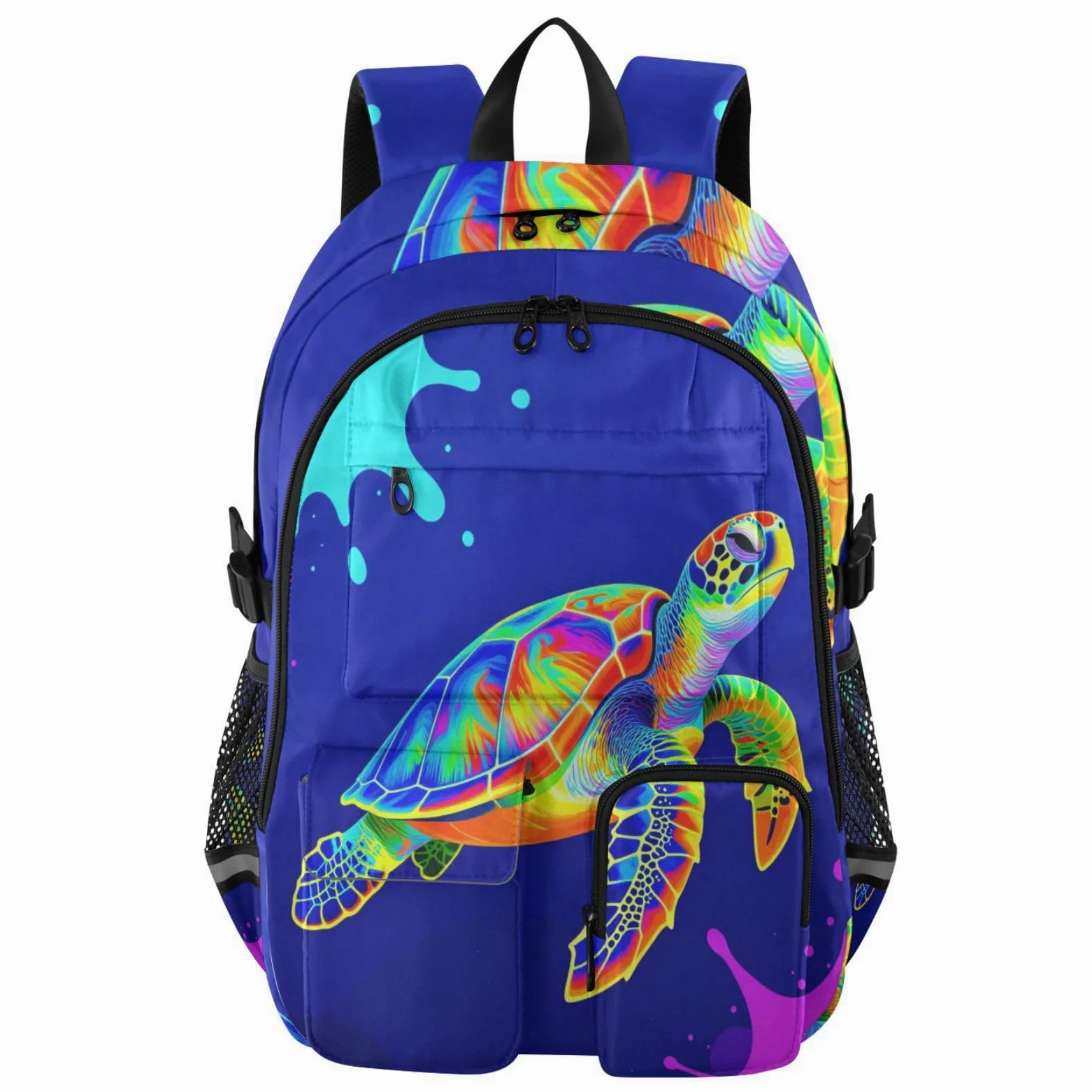 Grande zaino da viaggio blu tartaruga borsa da lavoro 44,5 cm