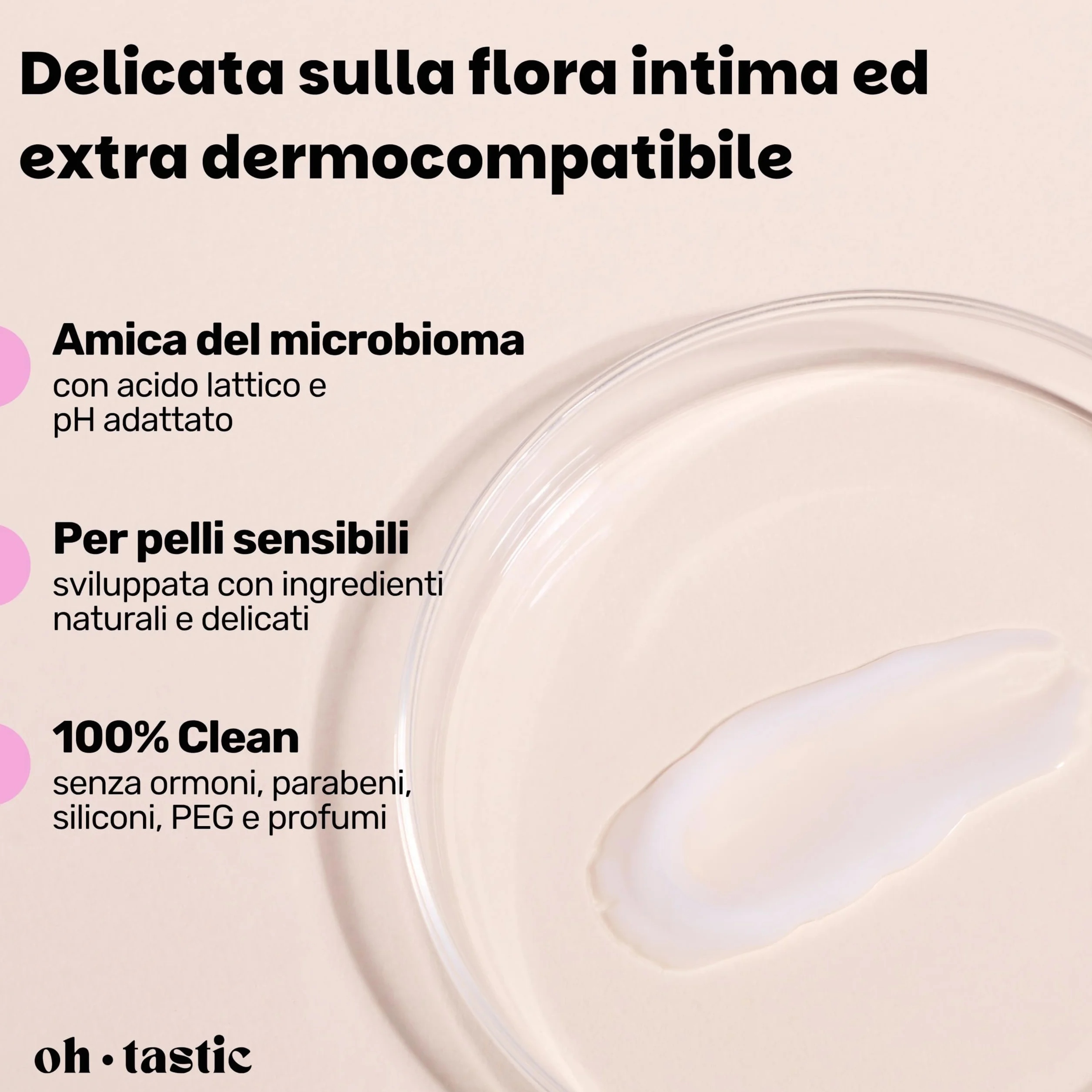 Crema Intima Lenitiva per Prurito, Bruciore e Secchezza Vaginale - Crema Idratante con Acido Lattico (50ml)