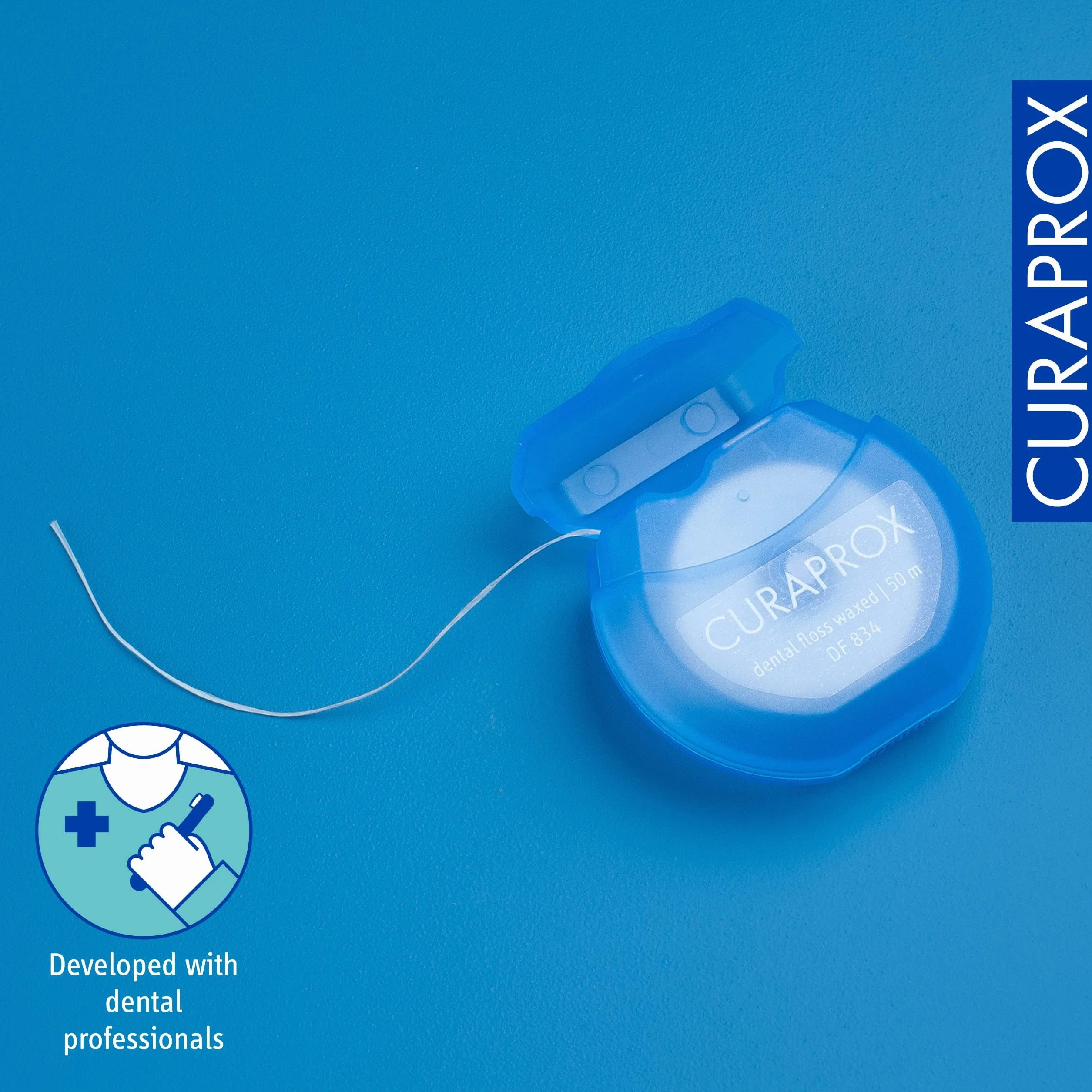 Curaprox DF 834 Filo Interdentale Cerato Menta 50m