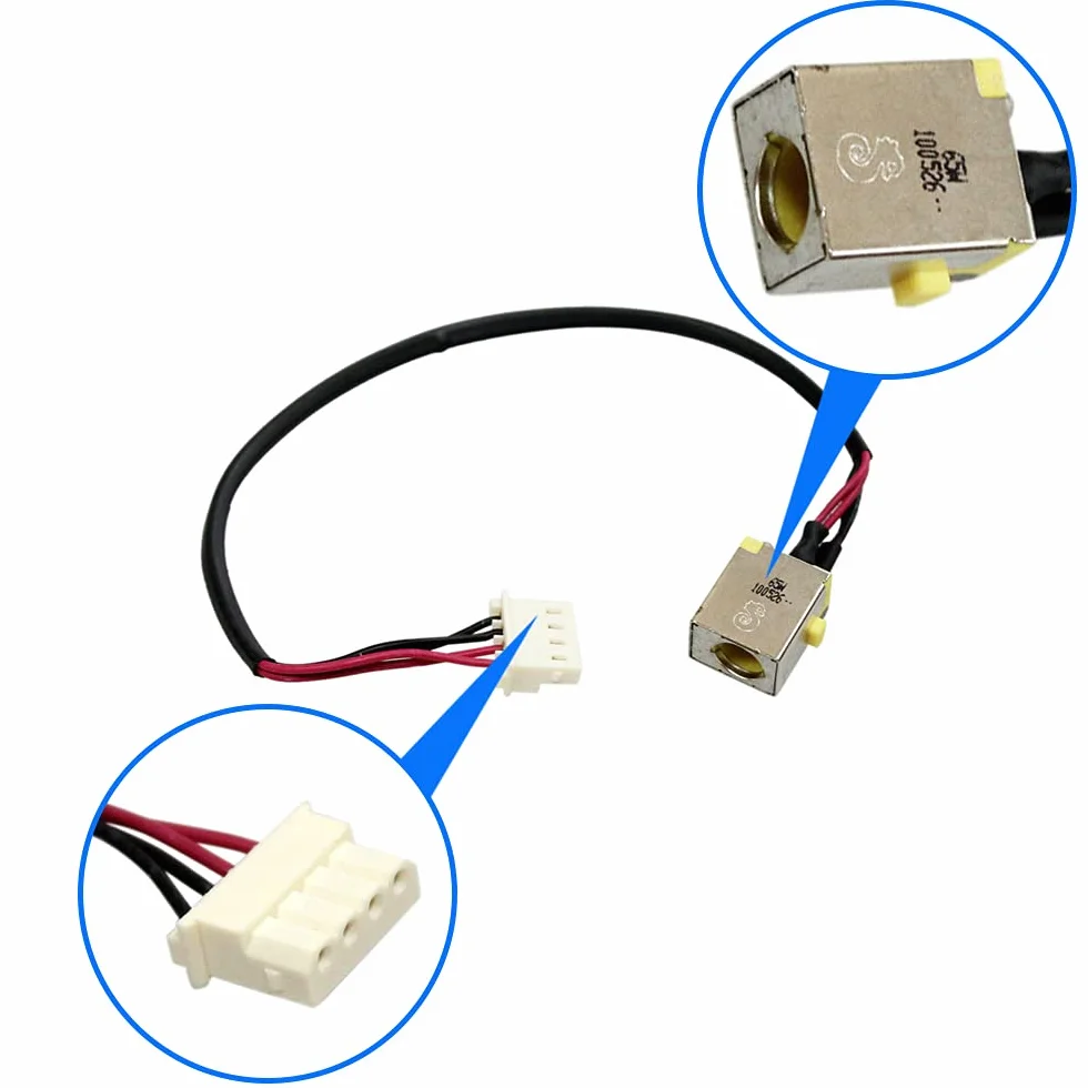 MMOBIEL DC Power Jack Connettore Dock Ricambio Cavo Flex Compatibile con Acer Aspire E5-522 E5-532 E5-553 E5-573 E5-575 V3-574 F5-573 E5-774 Serie