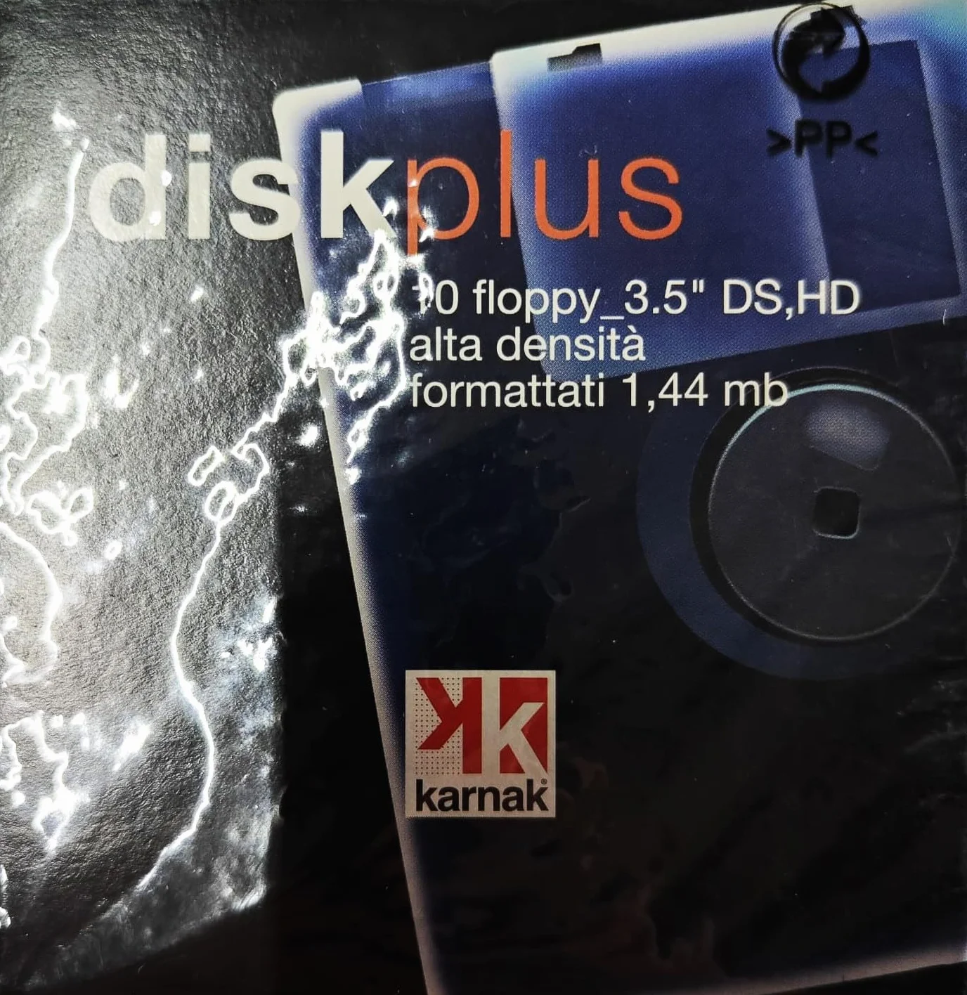 diskplus karnak DS,HD 3.5 - Floppy Dischetti preformattati ad alta densità, 1,44 MB, confezione da 10