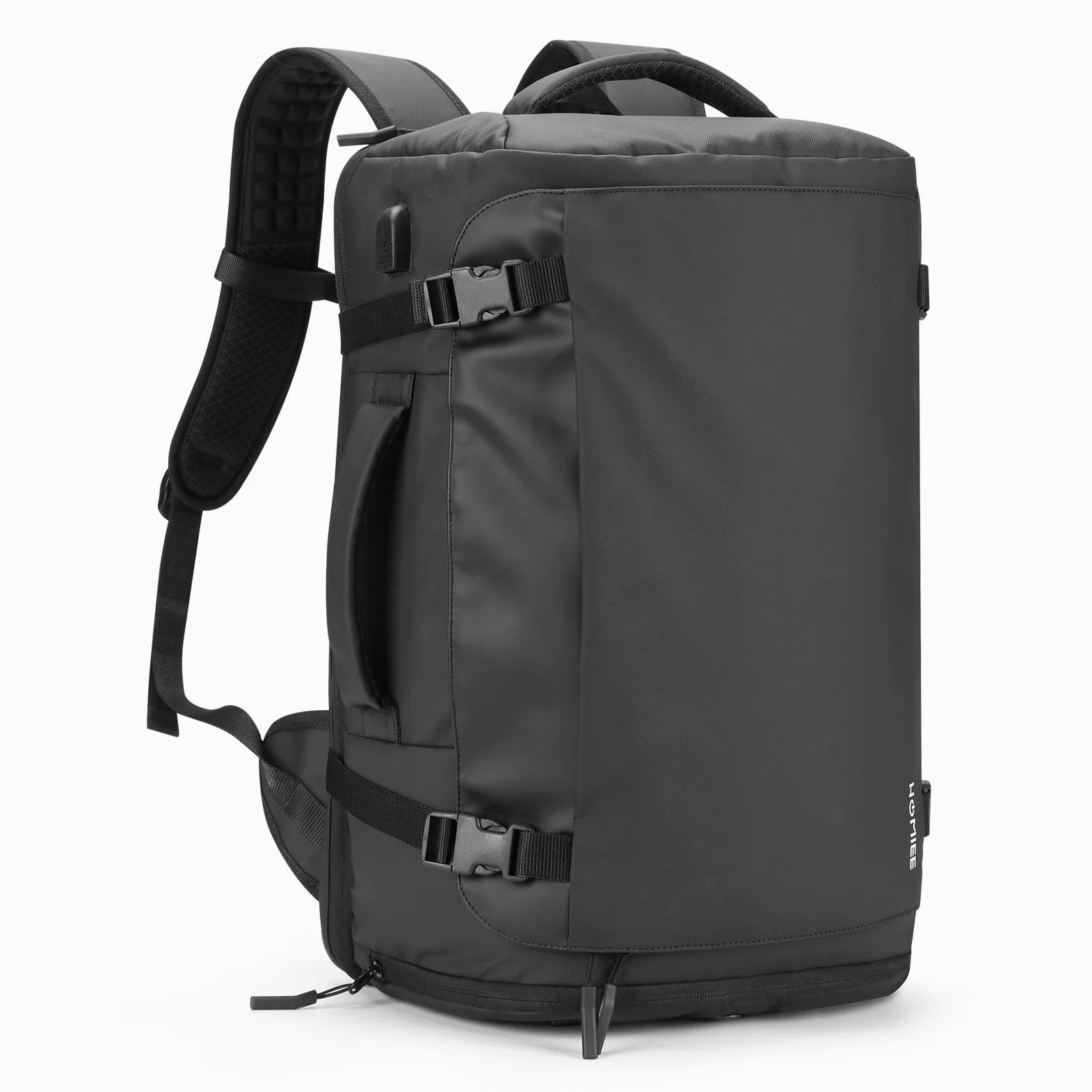 HOMIEE Zaino da Viaggio 40L Grande Zaino Bagaglio a Mano con Scomparto per Scarpe Resistente All'acqua Zaini Porta PC 17,3 Pollici con Porta USB Zaini Aereo Omologato per il Volo