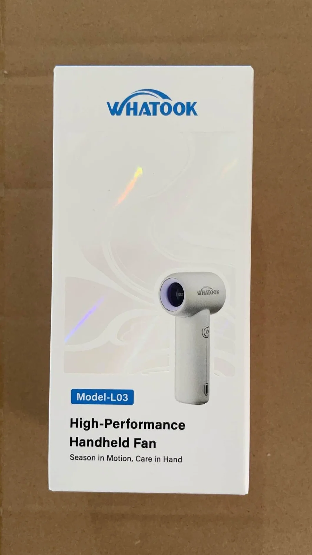 WHATOOK Mini ventilatore portatile, Ventilatore Turbo Portatile, Personale Ricaricabile USB ventilatore a batteria, Piccolo Ventilatore Tascabile a Batteria con 5 velocità