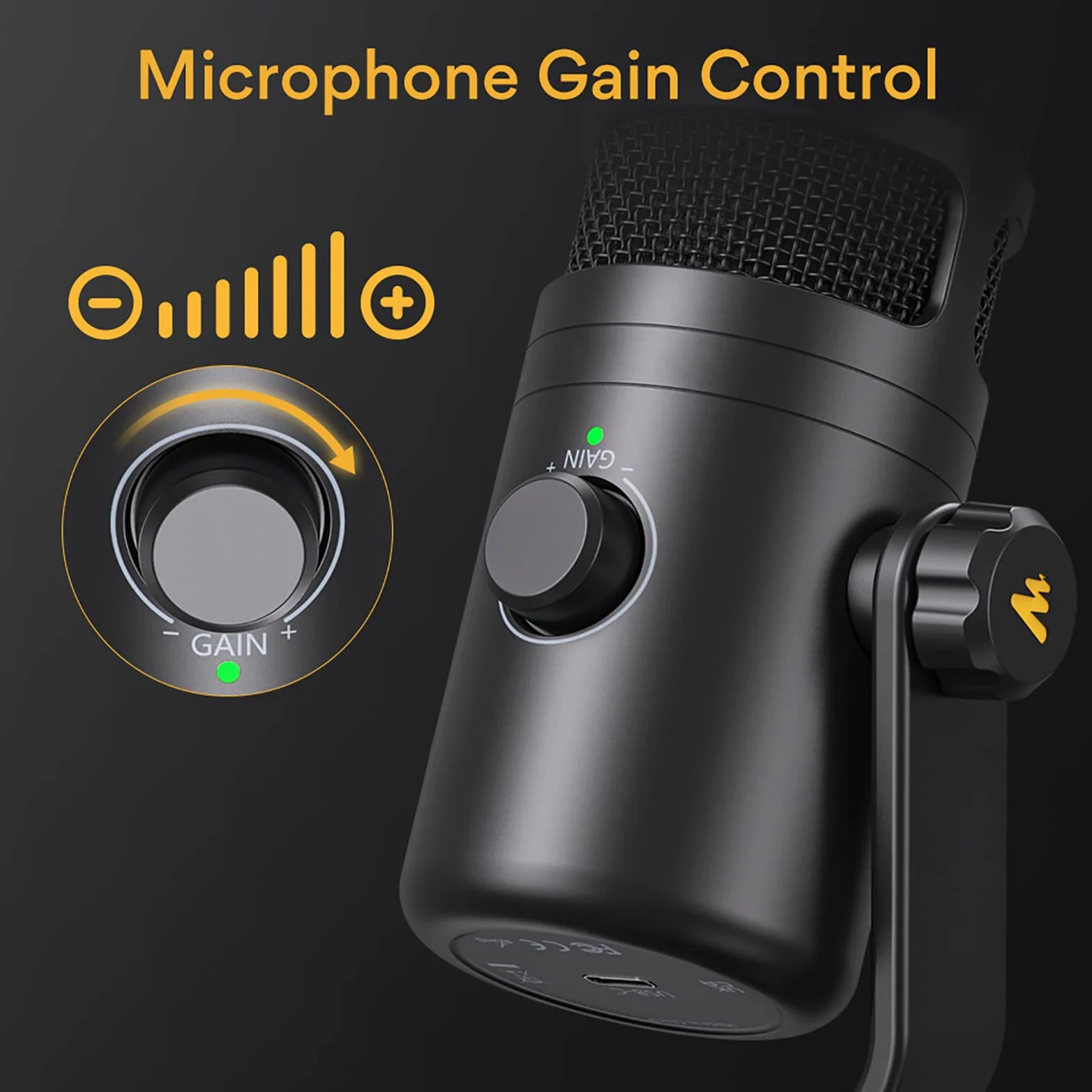 Microfono USB, Microfono Cablato Per Registrazione Dal Vivo E Doppiaggio, Rete a Prova Di Pop a Doppio Strato Integrata, Adatto Per Podcasting, Streaming Multimediale E Creatori Di Contenuti