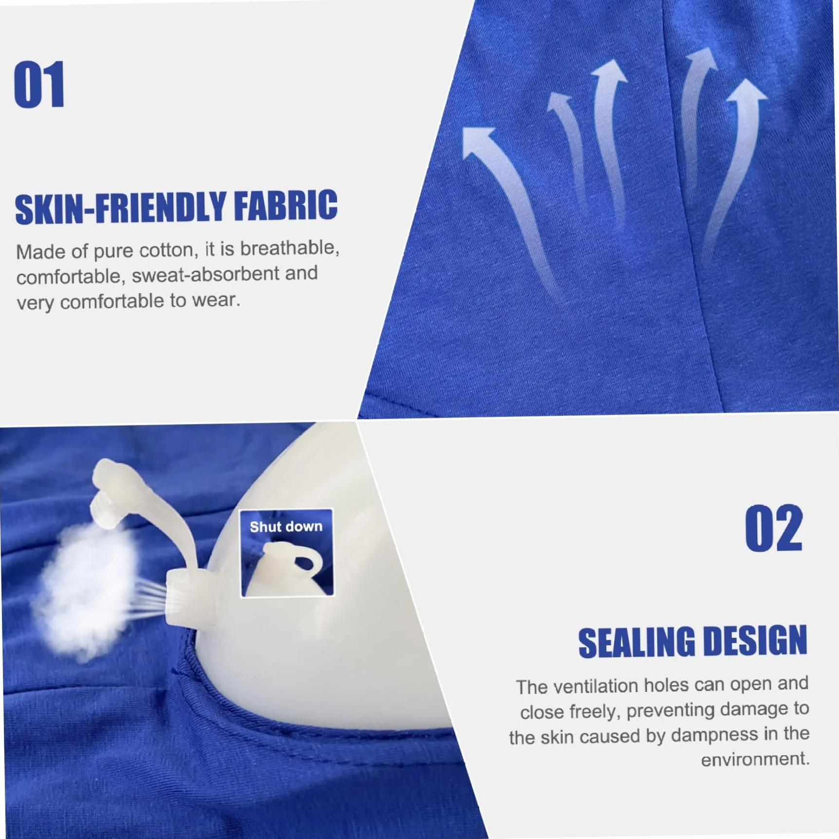 Sacchetto raccogli urina in silicone 500 ml per uomo catetere esterno riutilizzabile (2pcs, XL)