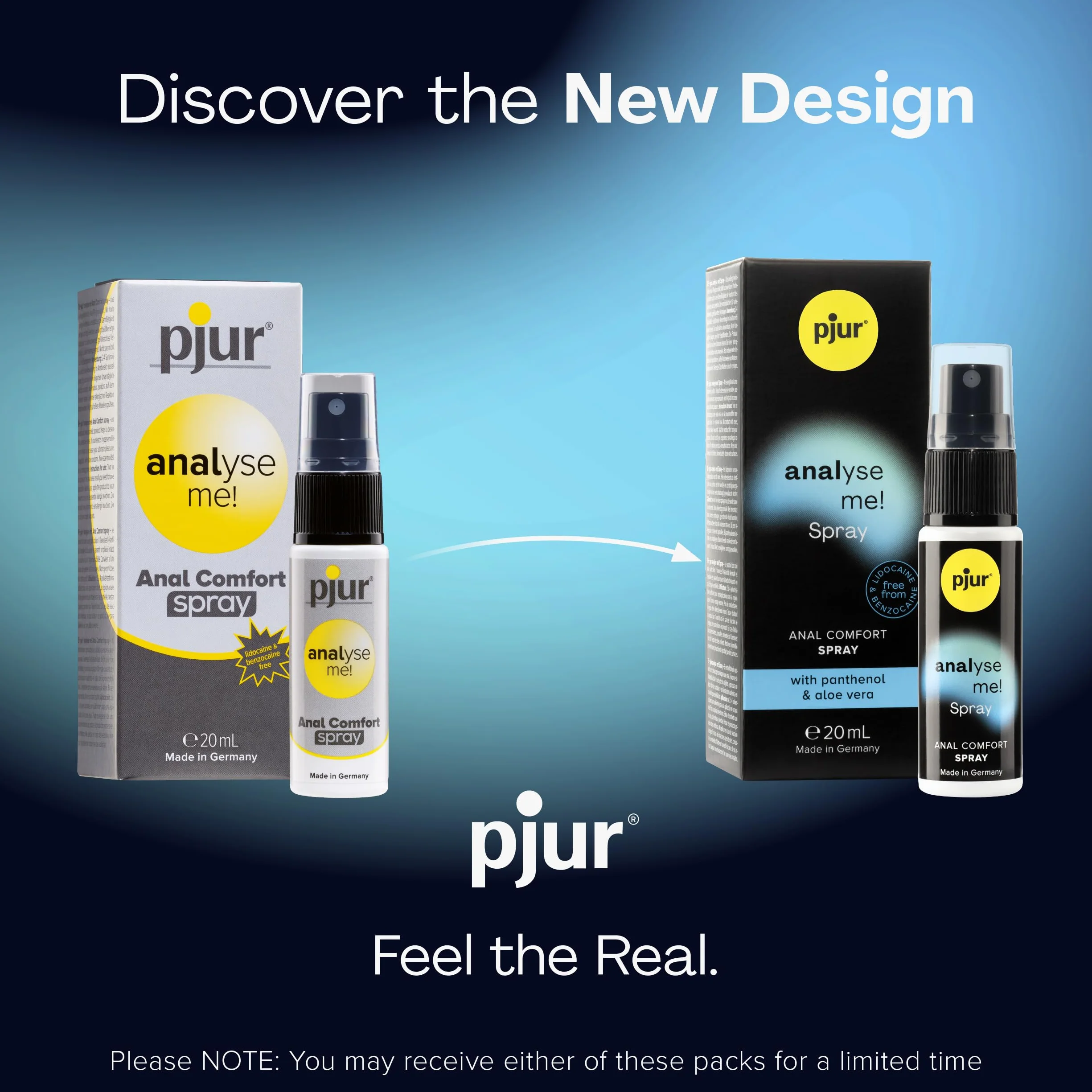 Pjur Analyse Me! Spray 20ml z Pantenolem i Aloe Vera
