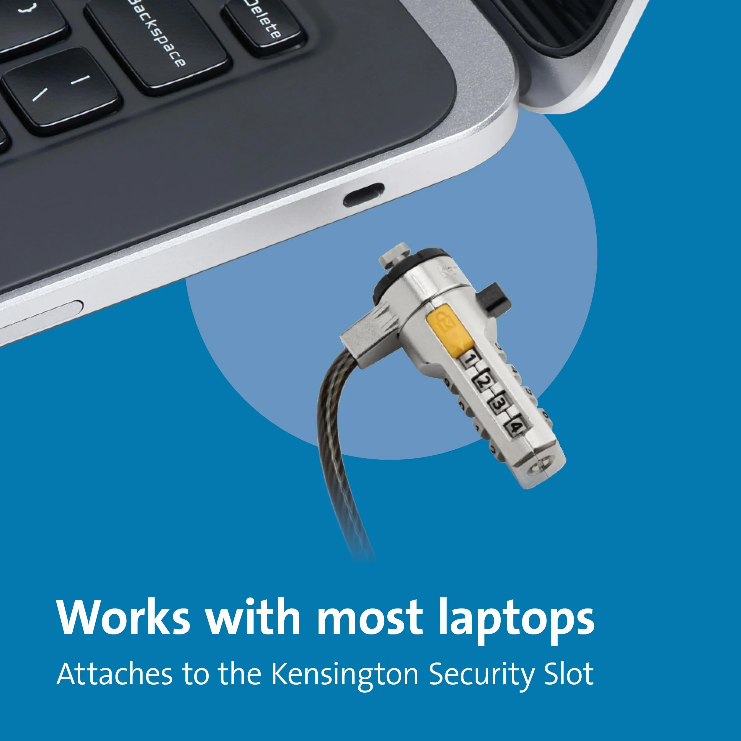 Kensington Cavo di sicurezza con combinazione per computer portatili e altri dispositivi (K64673AM)