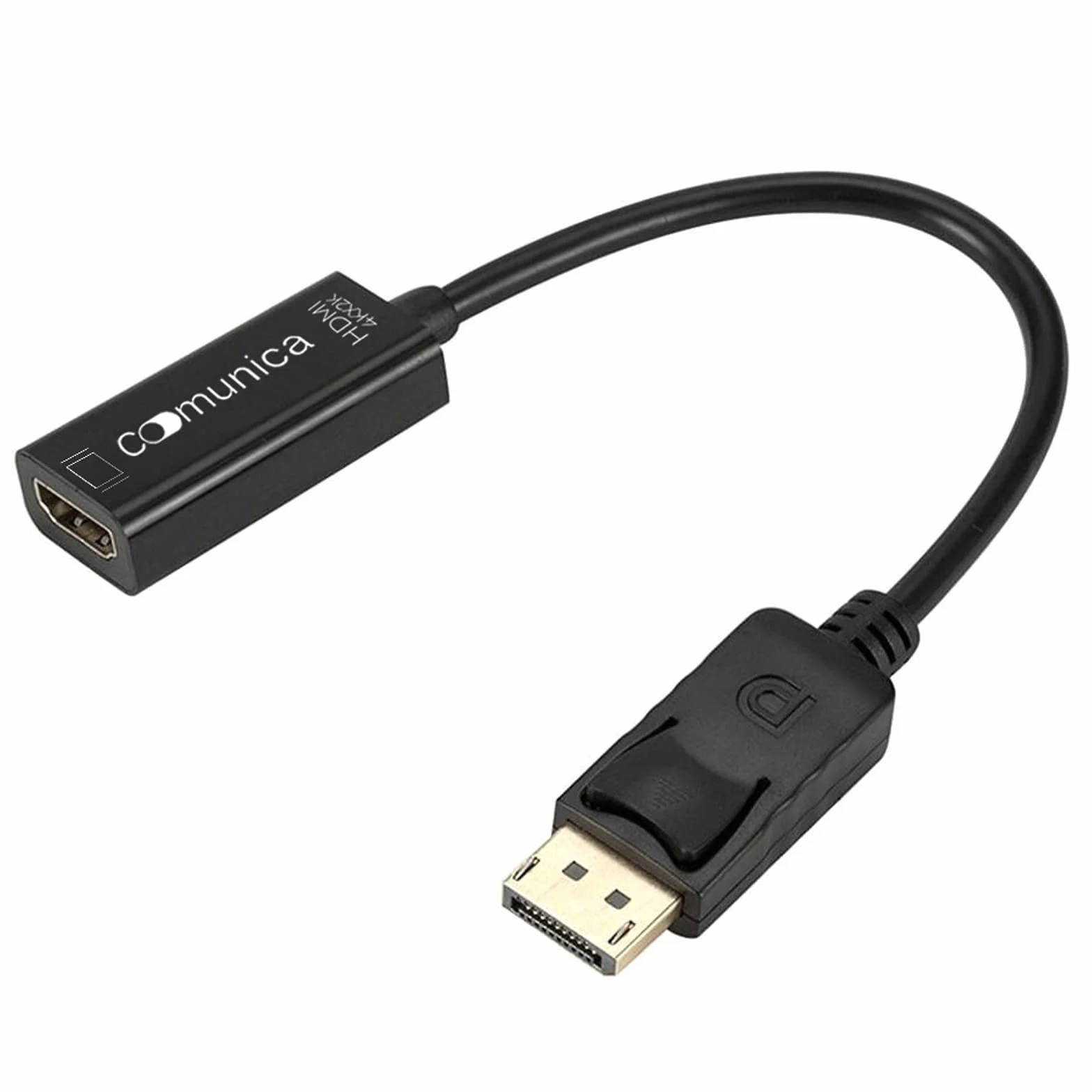comunica Adattatore Hdmi Displayport, DP (Display Port) Maschio a Hdmi Femmina Risoluzione 4K Hdmi to Display Port Connettori Dorati