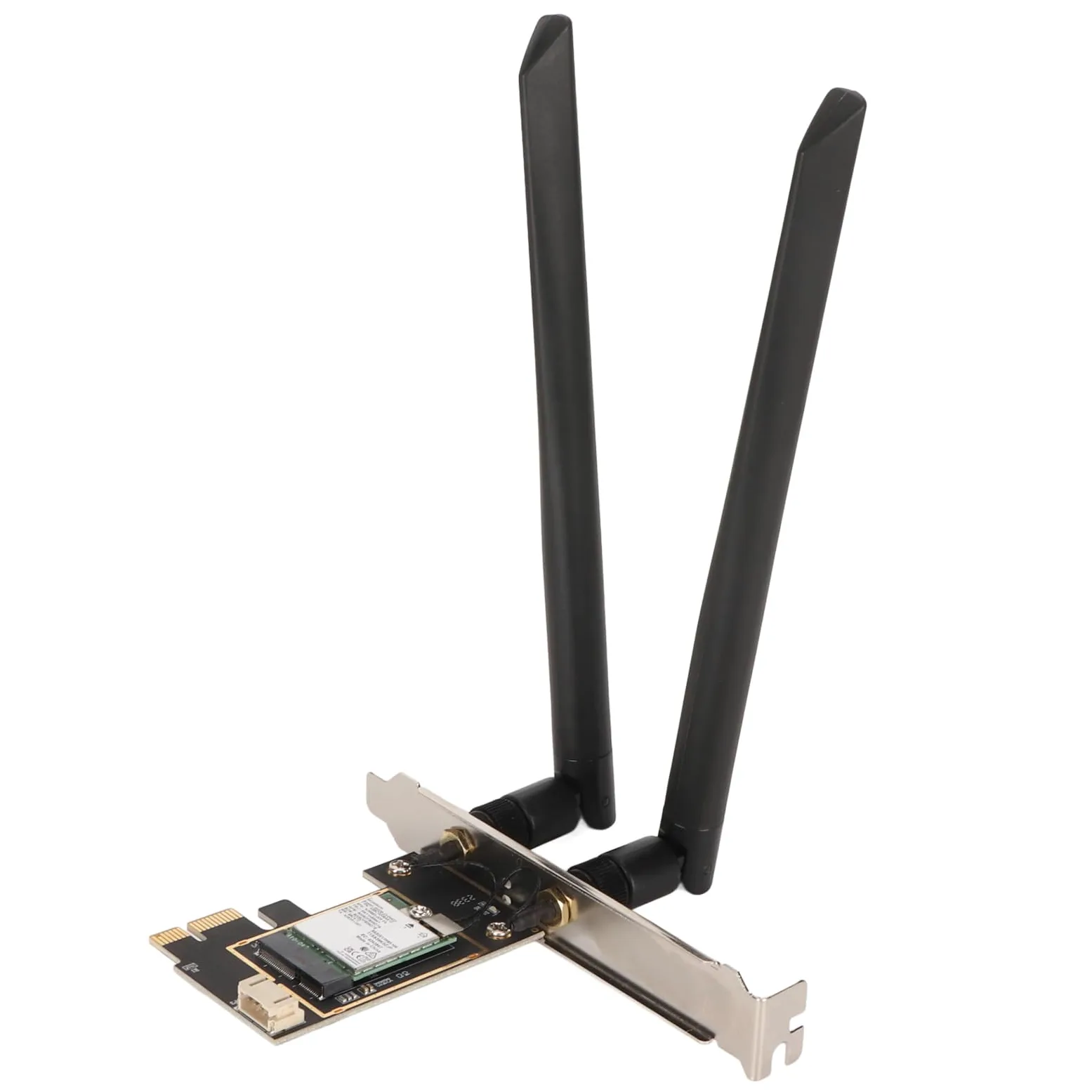 Scheda WiFi PCIe a 3 Bande Scheda Adattatore di Rete Wireless a Installazione Rapida 8774Mbps per PC 10 11, Facile da Usare per Computer Desktop