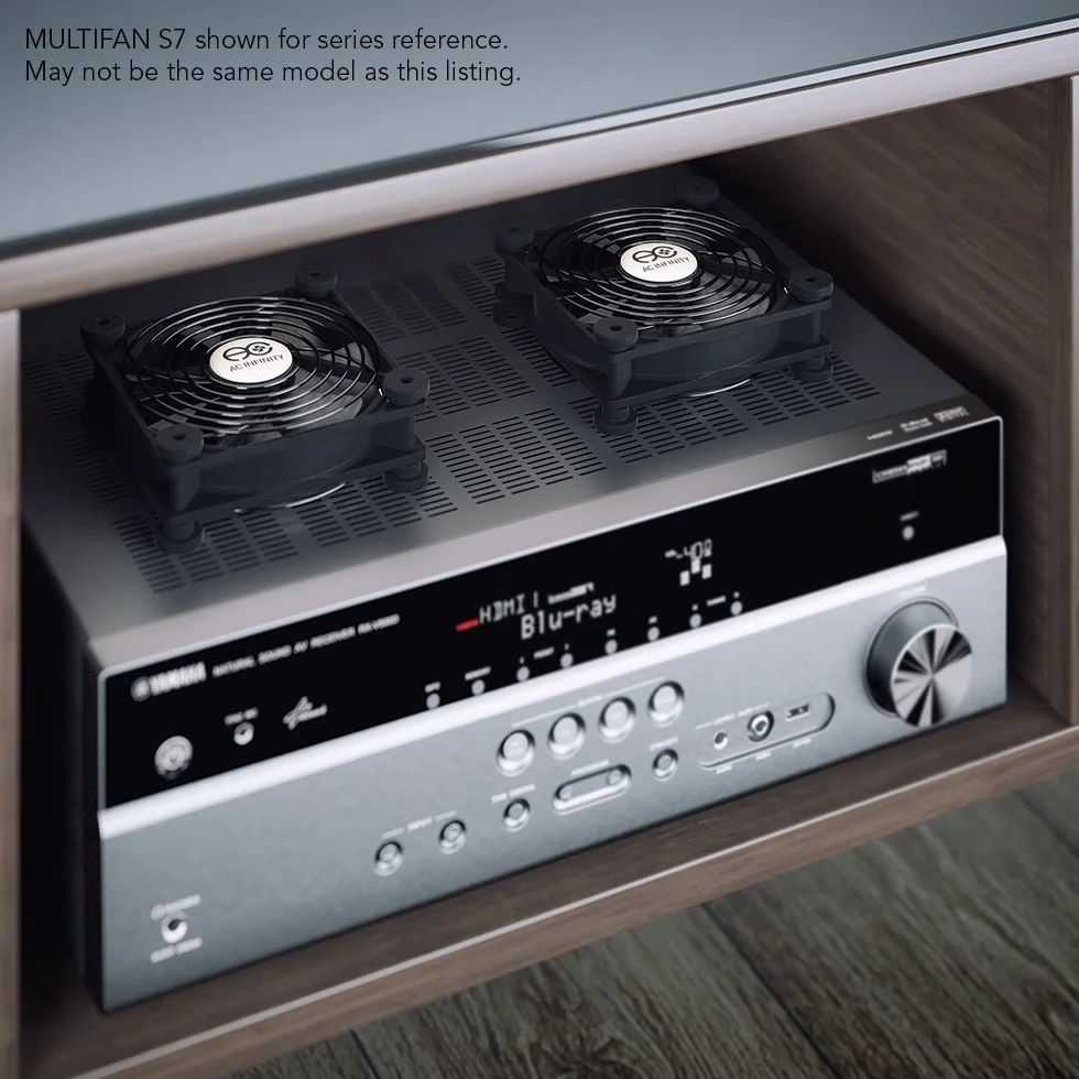 AC Infinity Multifan S4, Ventola USB silenziosa da 140 mm, certificata UL, per raffreddamento di ricevitore DVR, PlayStation, Xbox e computer