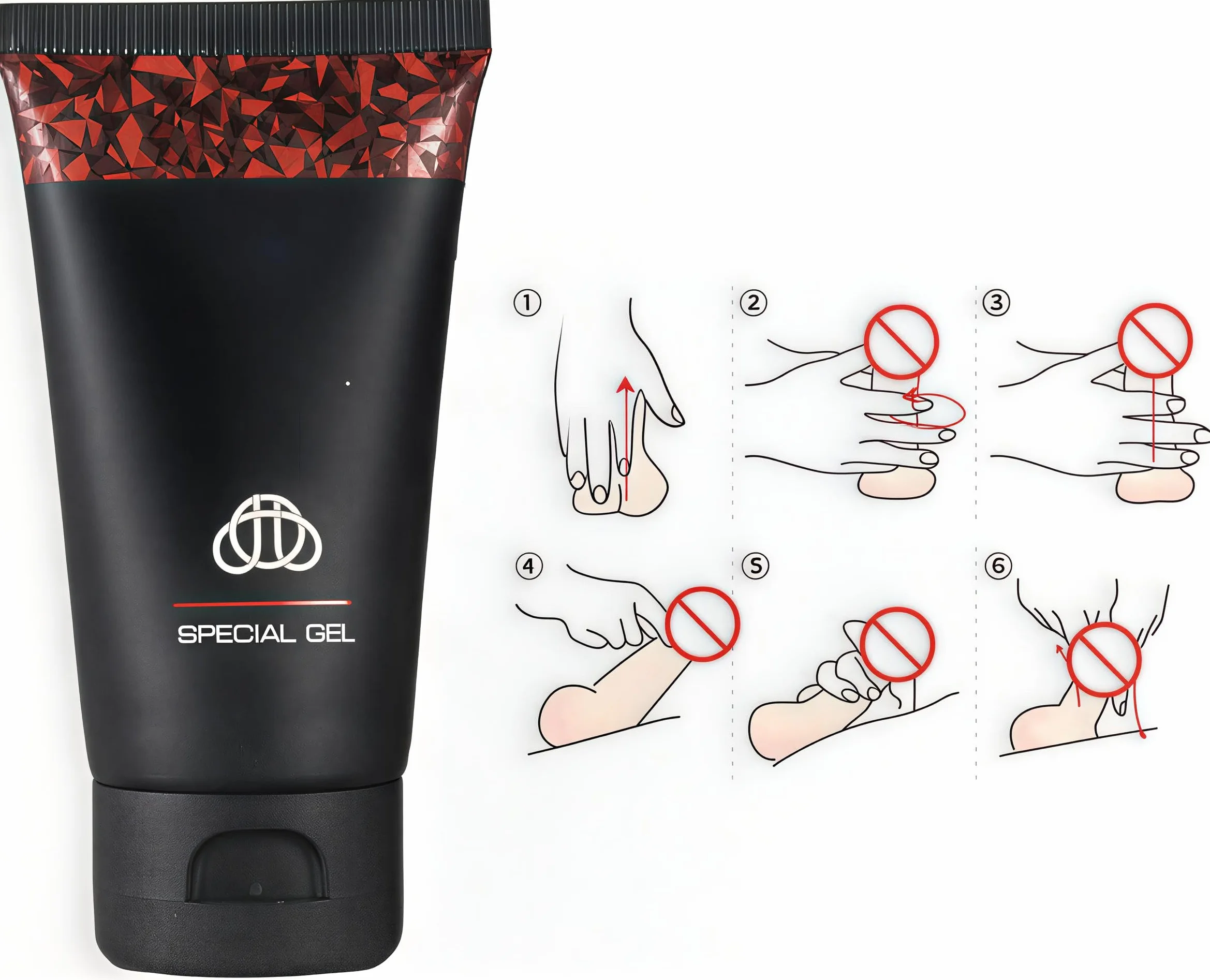 Gel Titan Premium 50ml Gel Stimolante Uomo Potente con Acido Ialuronico Booster Benessere Maschile