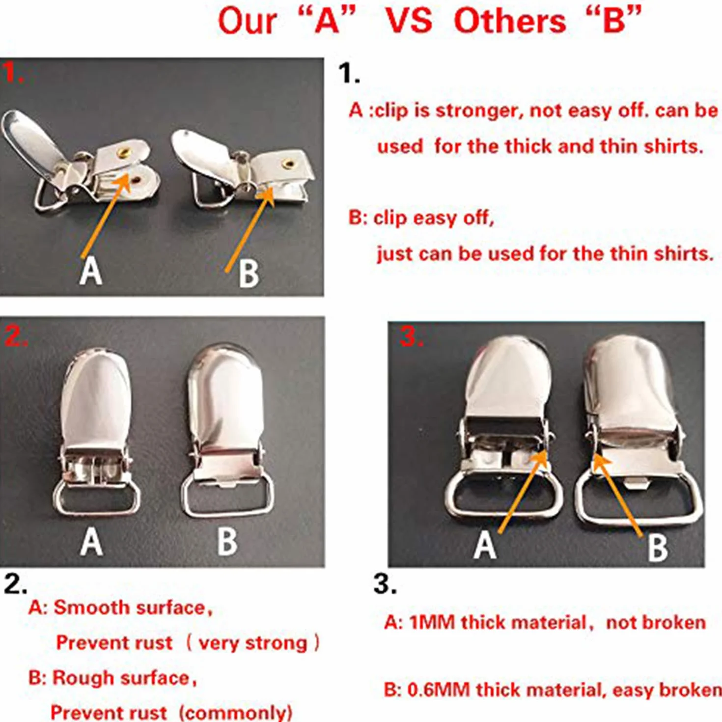 Military Adjustable Elastic Garter Shirt Stays Sock Non-slip Clamps