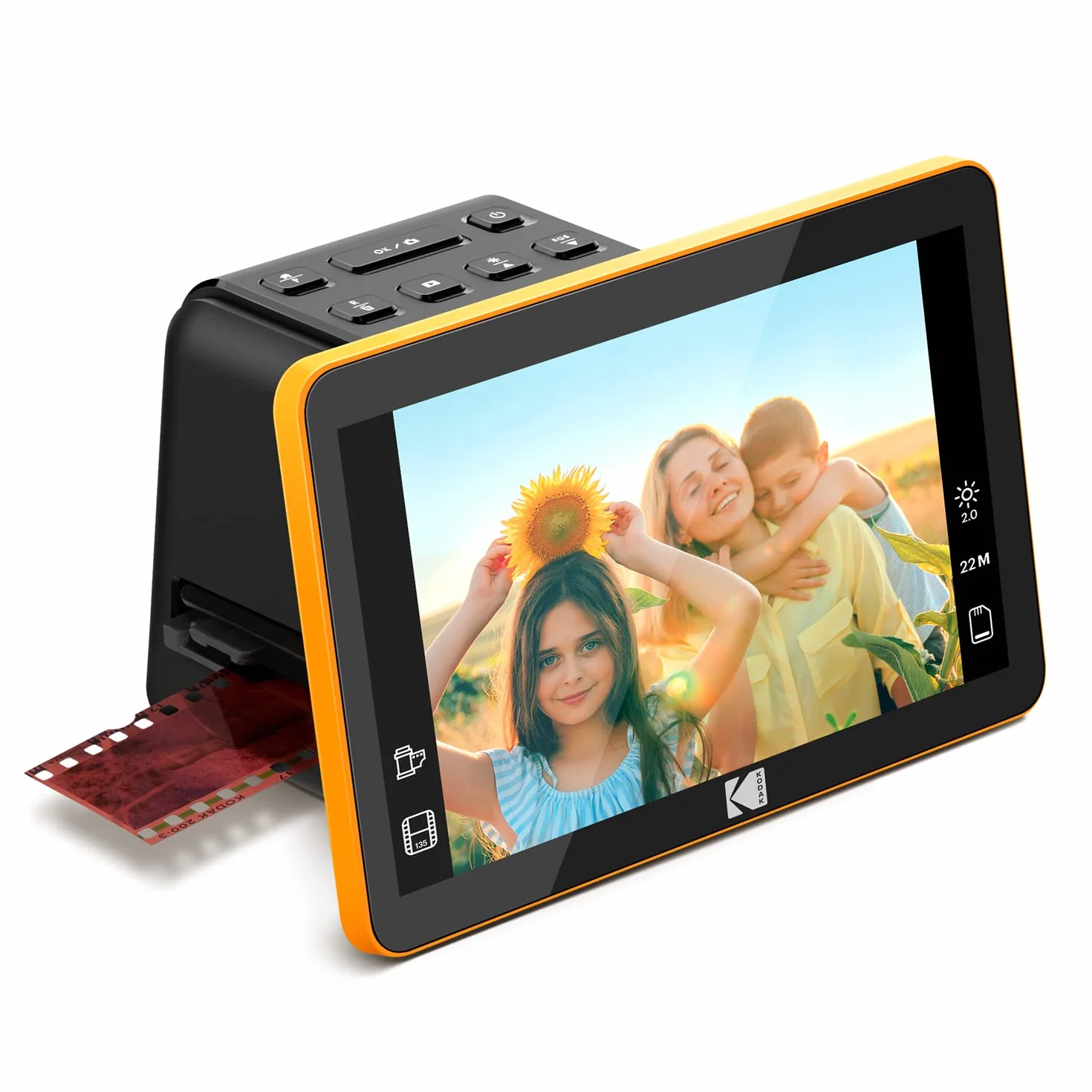 KODAK Slide N Scan Digital Film Scanner 7" LCD 22MP HD JPEG RODFS70