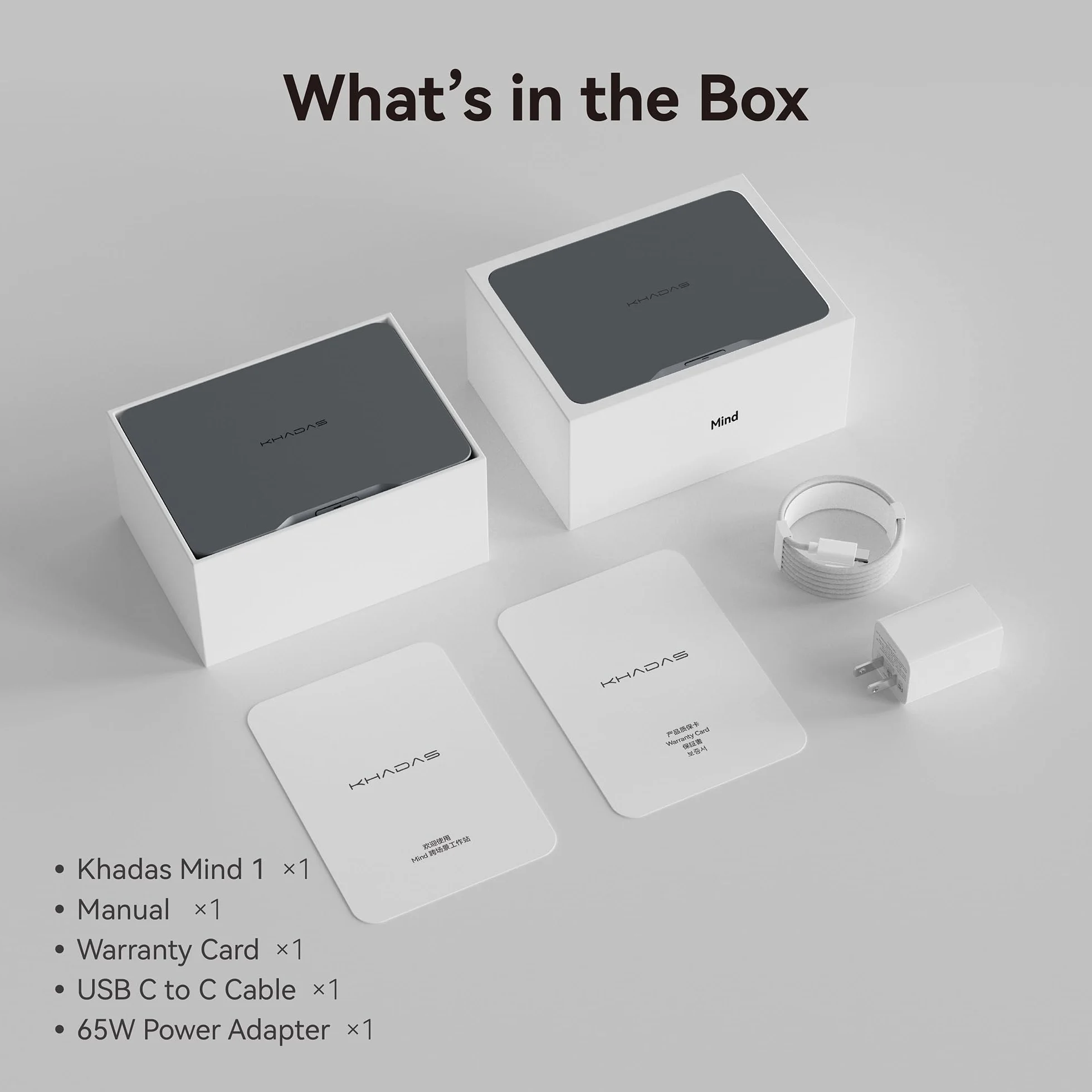 khadas Mind 1 Mini PC, Computer Desktop Micro con Intel Core i5-1340P a 4.6GHz, Batteria Standby da 5.55Wh, 16GB LPDDR5, 512GB PCIe 4.0 SSD, WiFi 6E, BT5.3, Computer Portatile per Ufficio e Casa