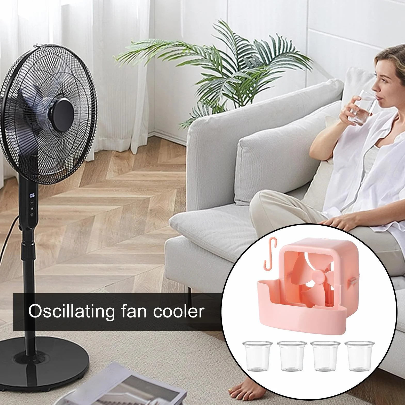Adattatore di raffreddamento della della ventola, 2025 Nuovo dispositivo di raffreddamento della ventola, Ventilatori da pavimento, Raffreddatore della scatola di ghiaccio