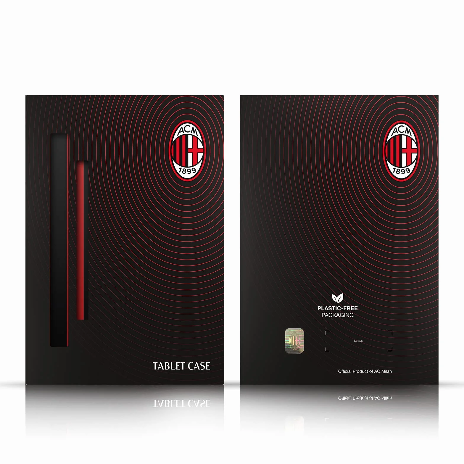 Head Case Designs Official Licensed AC Milan Home 2021/22 Crest Kit Wallet Case for Apple iPad 10.2 2019/2020/2021