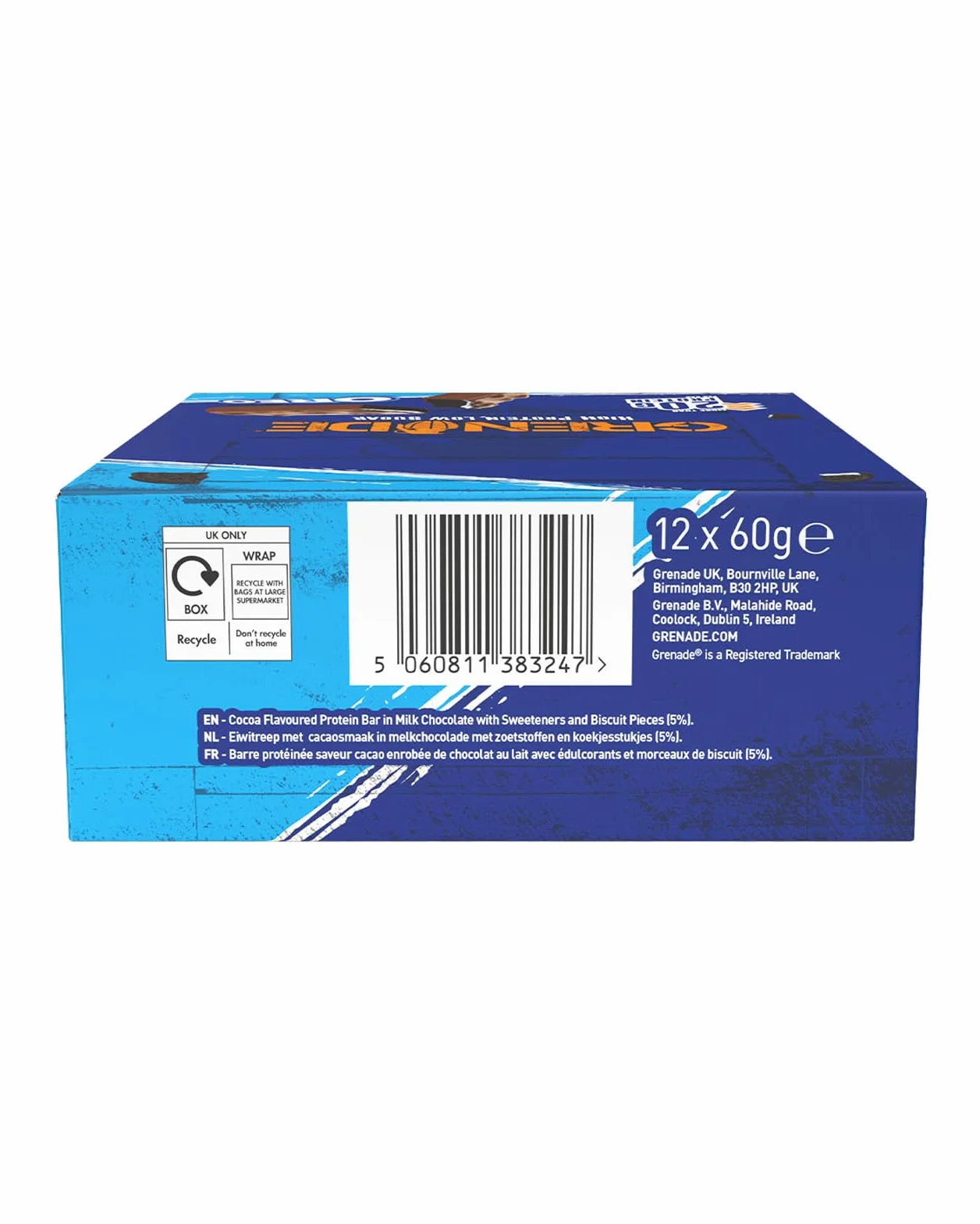Grenade Barretta Proteica a Basso contenuto di Zuccheri OREO 12 x 60 g