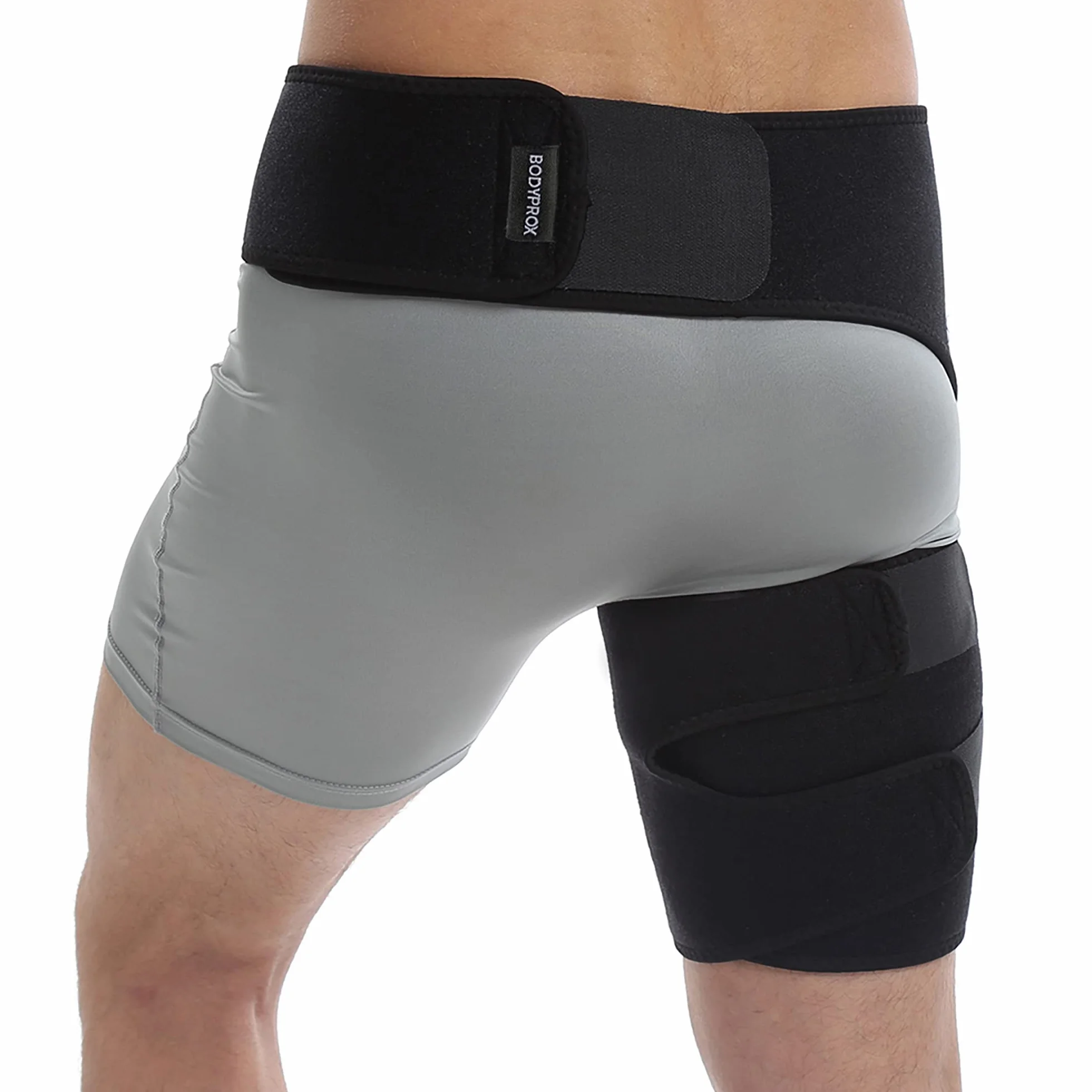 Bodyprox Groin Wrap, Supporto Regolabile per Dolore all'Anca, Coscia e Nervo Sciatico