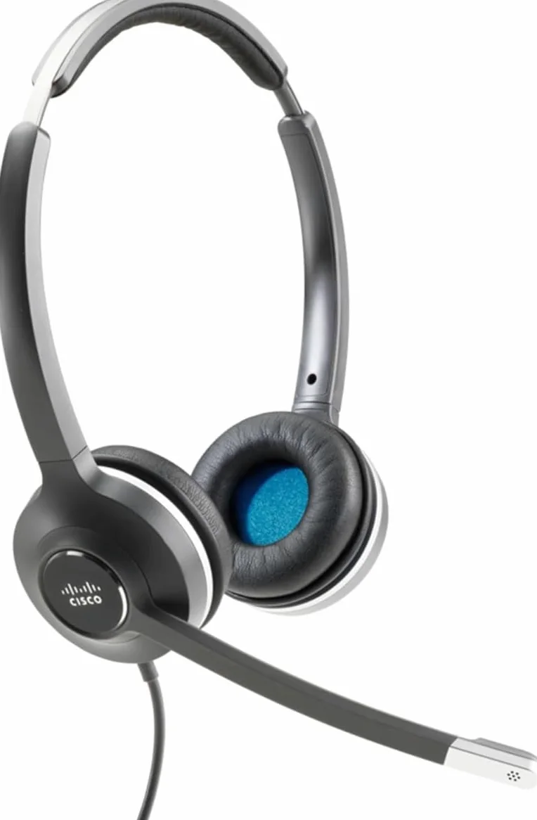 Cisco Headset 532 - Cuffia biaurale a disconnessione rapida, adattatore USB-A, colore antracite, due anni di garanzia limitata (CP-HS-W-532-USBA=)