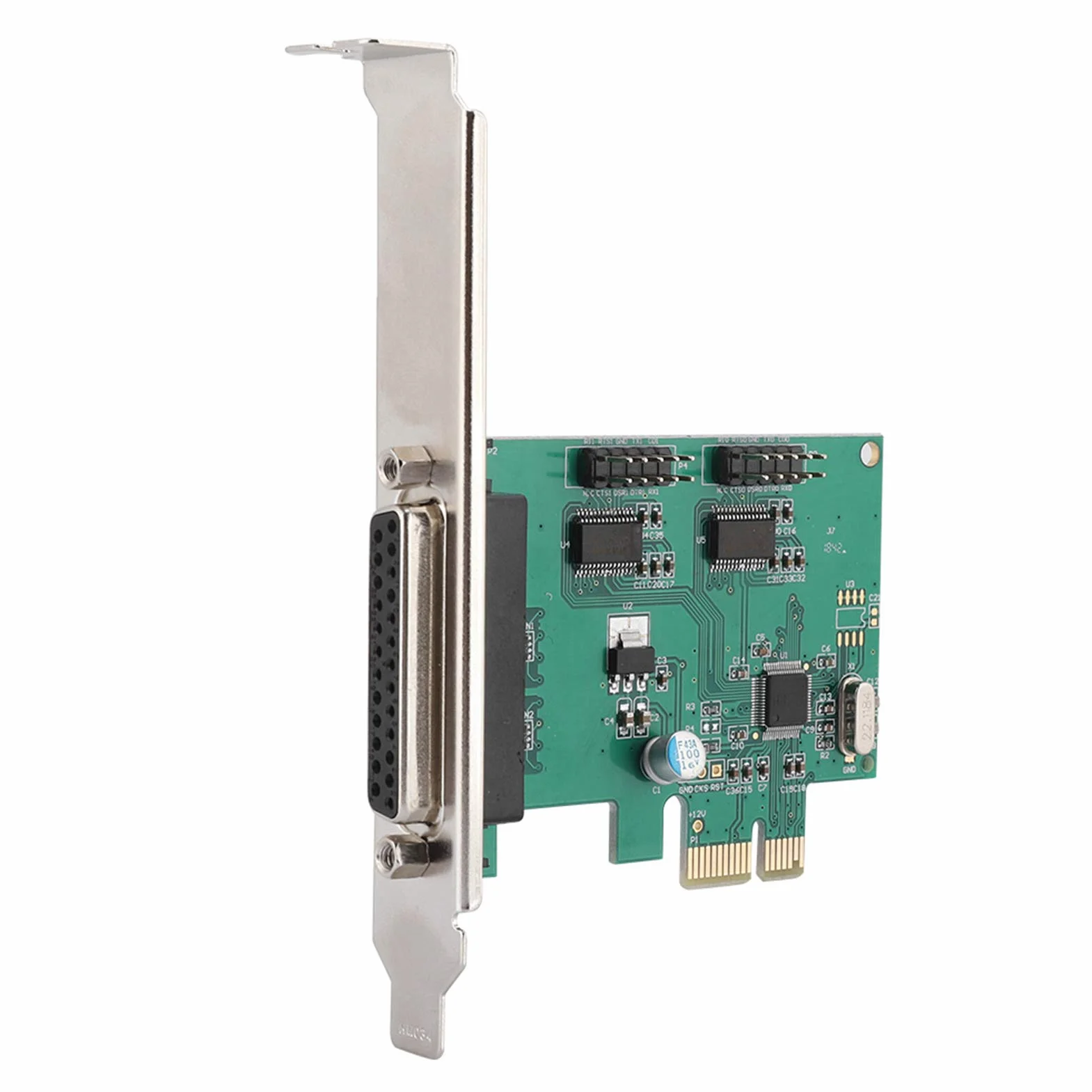 PCI E A 2 1 Scheda Porta Parallela per DOS LPT XP 2000 Scheda Seriale Porta LPT PCIE, Server della Riser per Desktop PCI Express, Schede Parallele