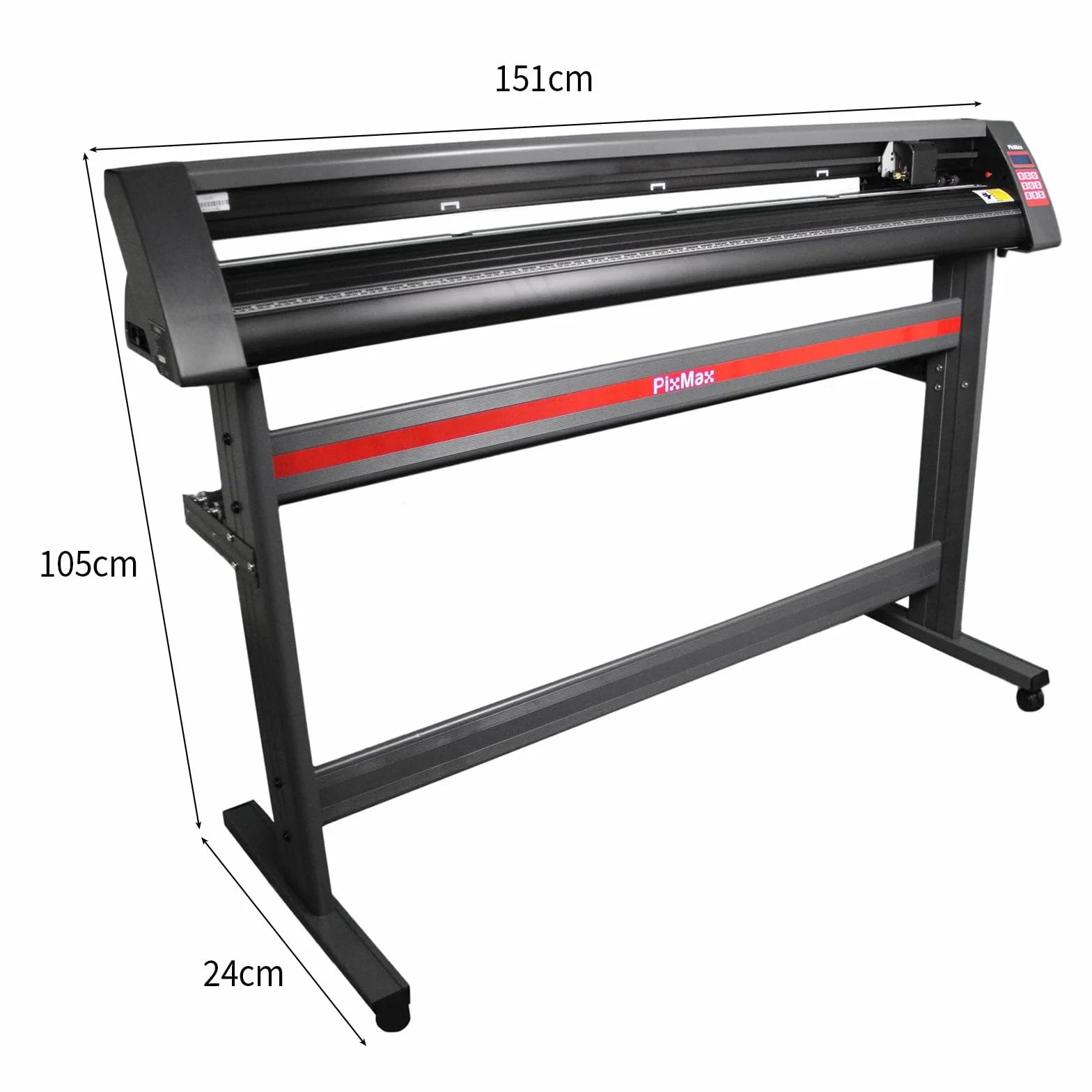 PixMax - Plotter per Taglio Vinile Extra-Large 151cm con Software SignCut Pro per Disegni su Automobili, Van, Furgoni, Insegne e Loghi
