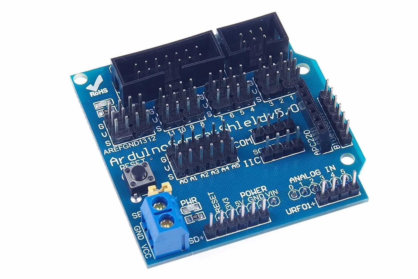Scheda di espansione V5.0 Shield Shield ARCELI UNO R-3 per Arduino Genuino System